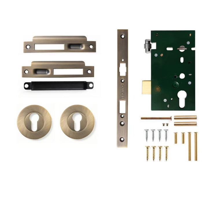EXTERNAL LOCKS - DARK BRUSHED BRASS
