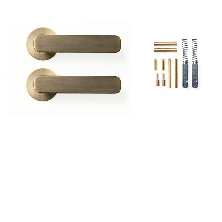 DOOR HANDLES - DARK BRUSHED BRASS