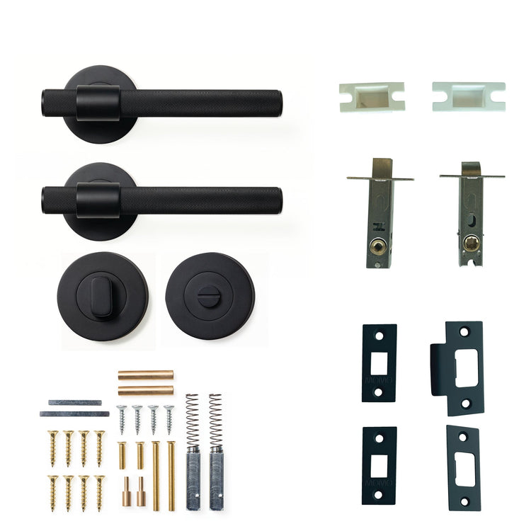 Belgravia Door Handle Kits - Matt Black