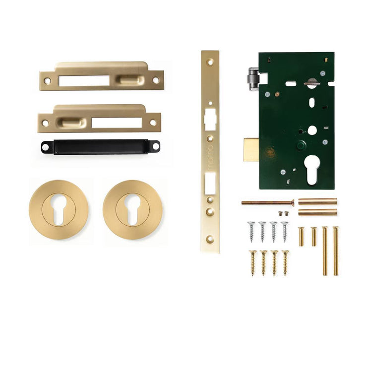 EXTERNAL LOCKS - BRUSHED SATIN BRASS