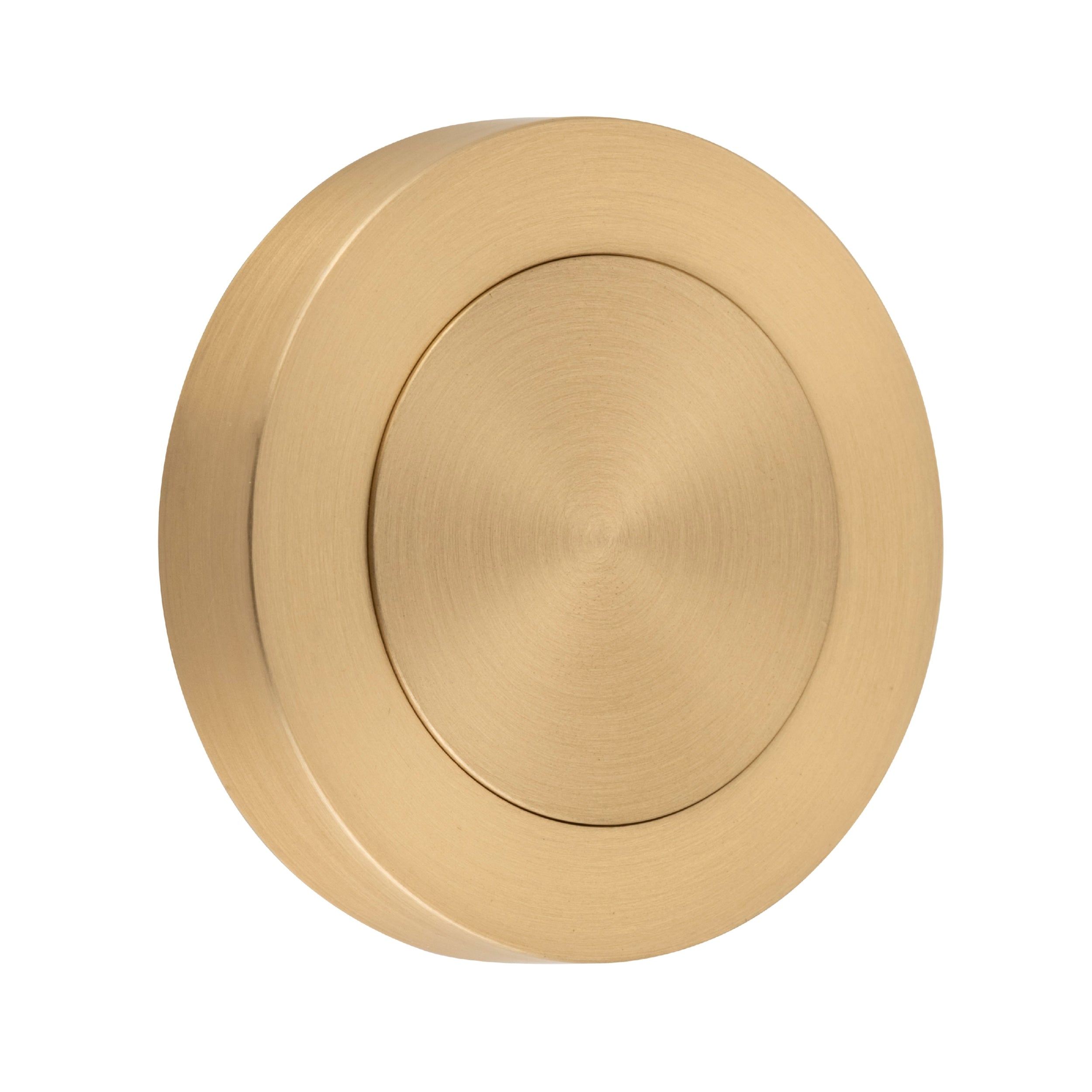 Iver Blank Rose Round Brushed Brass