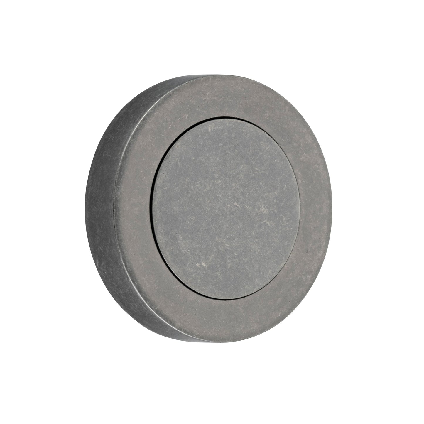 Iver Blank Rose Round Distressed Nickel
