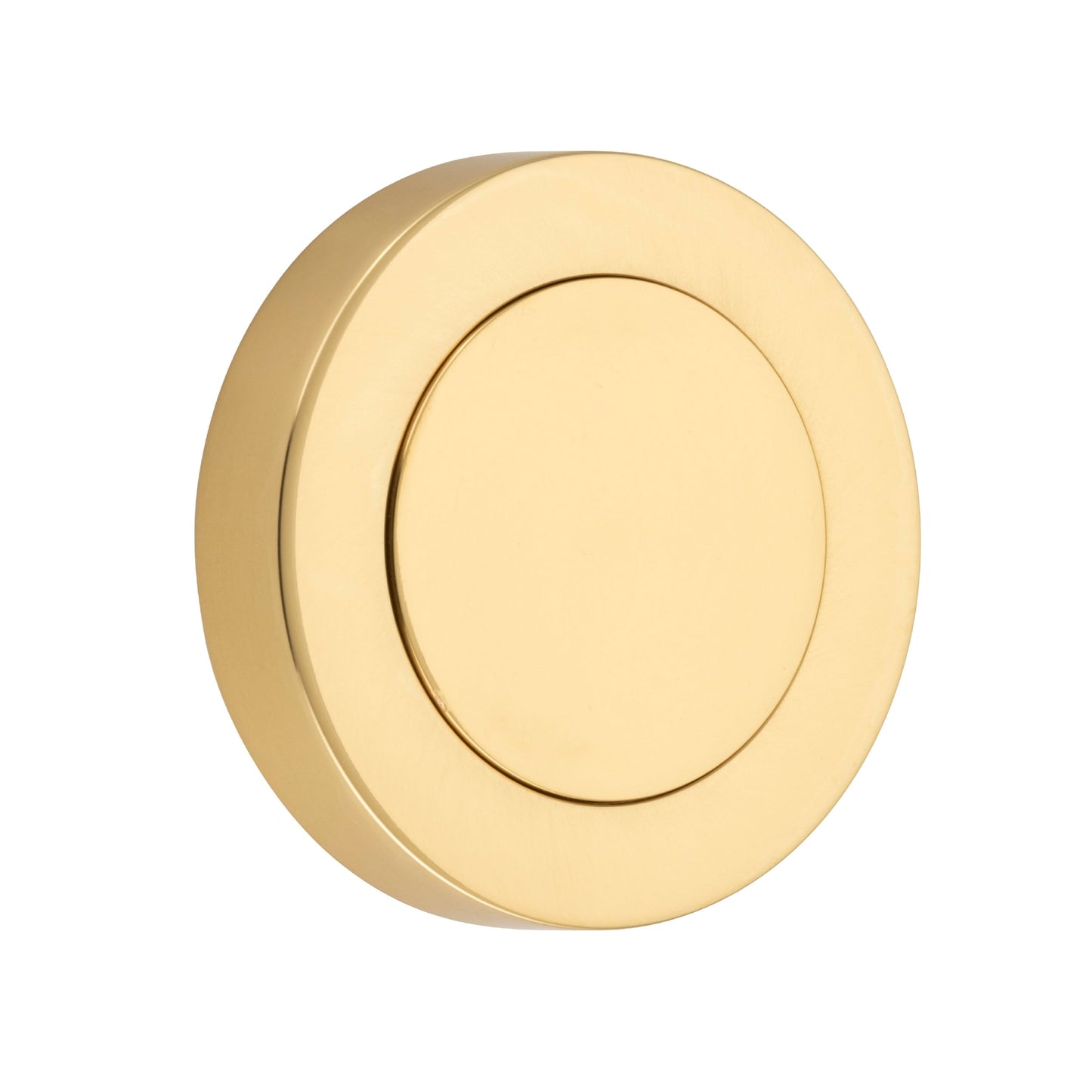 Iver Blank Rose Round Polished Brass