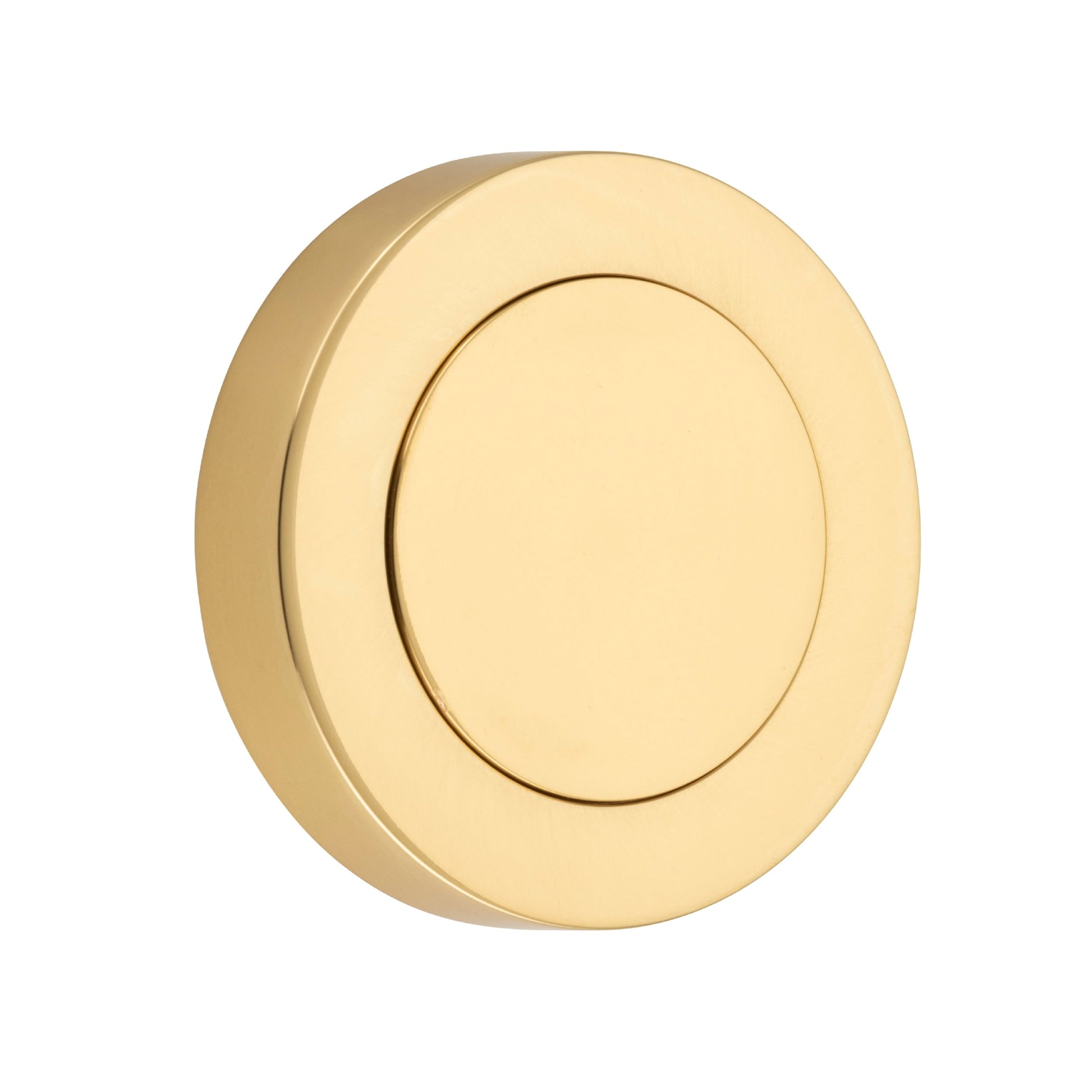 Iver Blank Rose Round Polished Brass