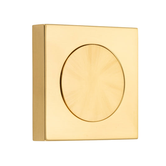 Iver Blank Rose Square Polished Brass