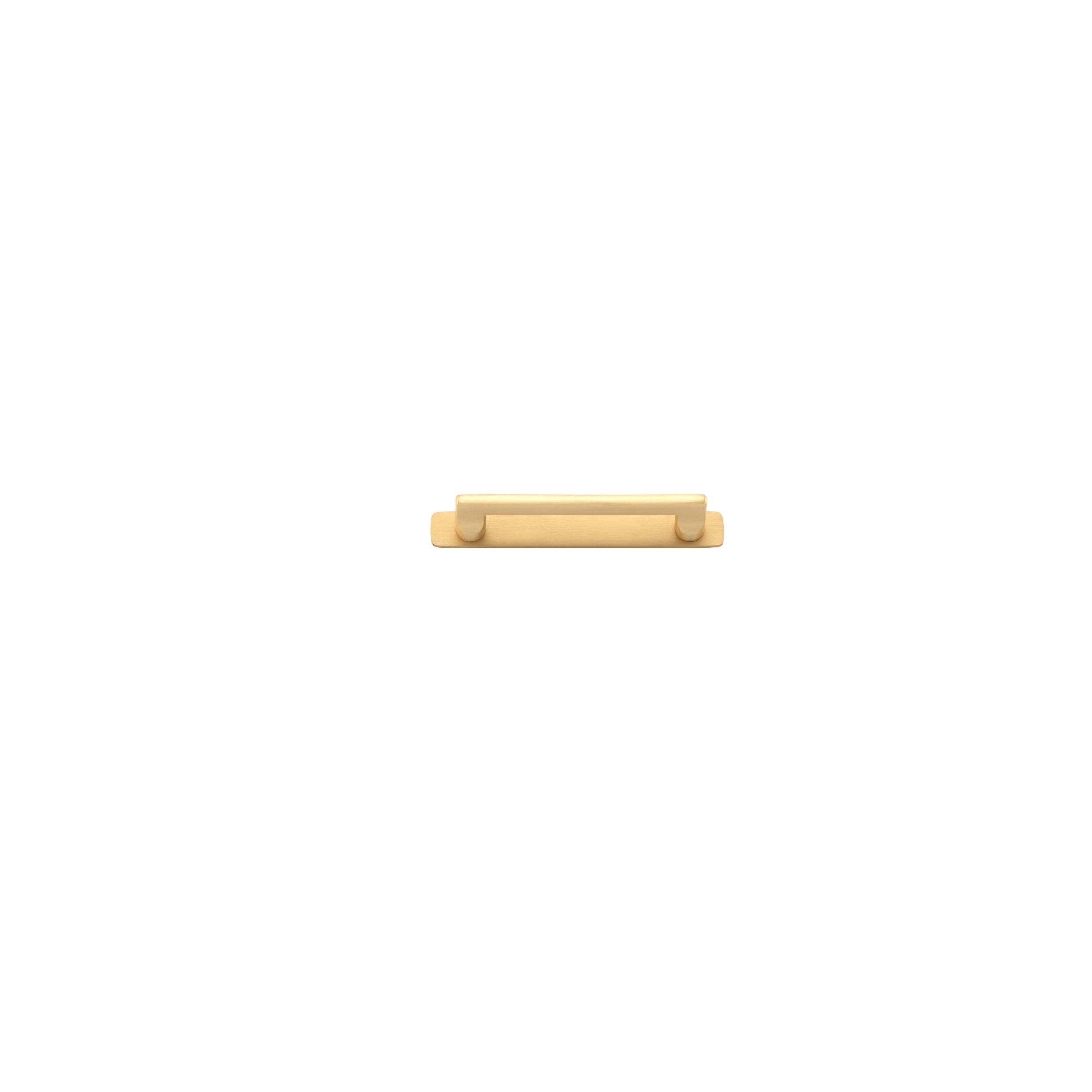 Iver Cabinet Pull Baltimore Brushed Brass CTC128mm With Backplate