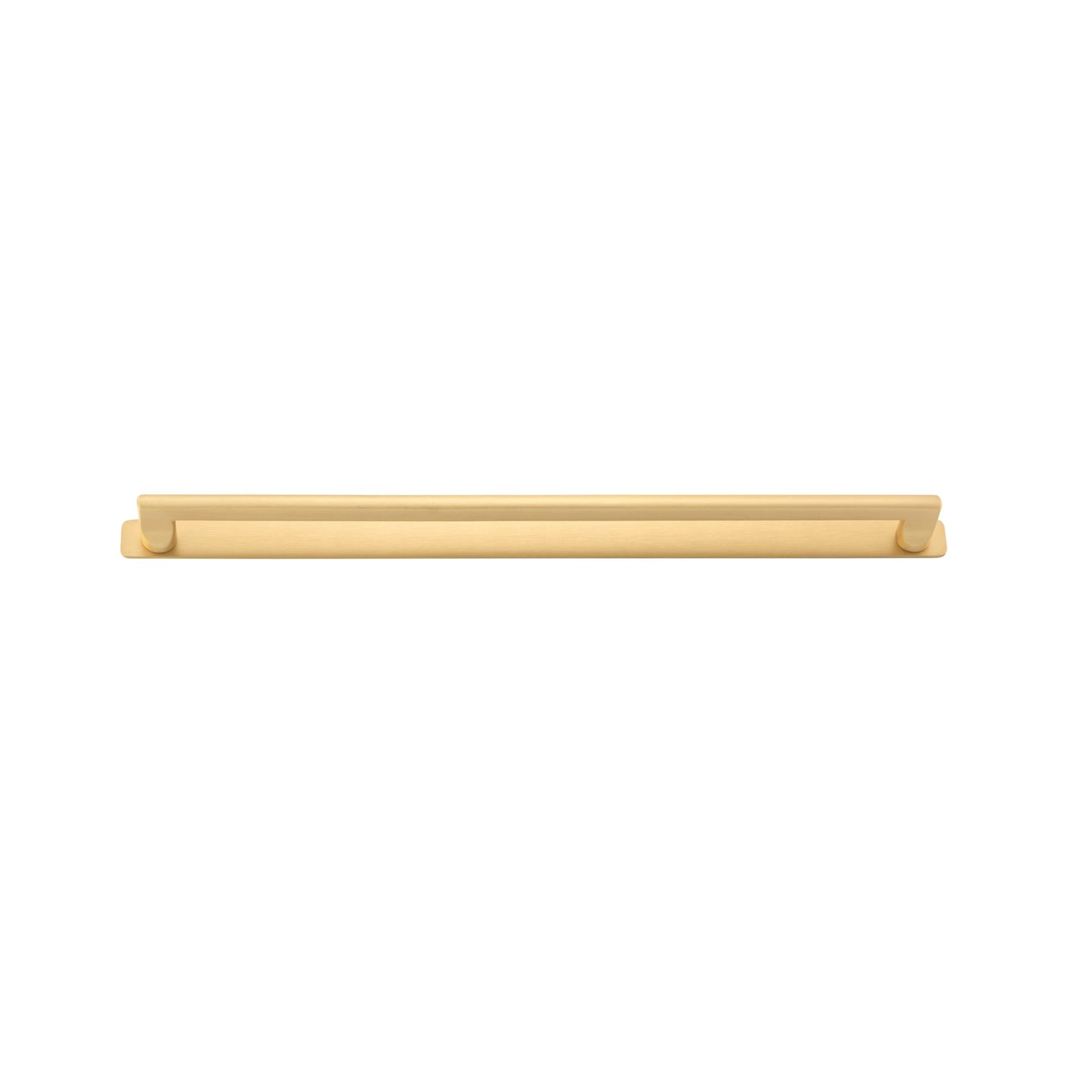 Iver Cabinet Pull Baltimore Brushed Brass CTC450mm With Backplate