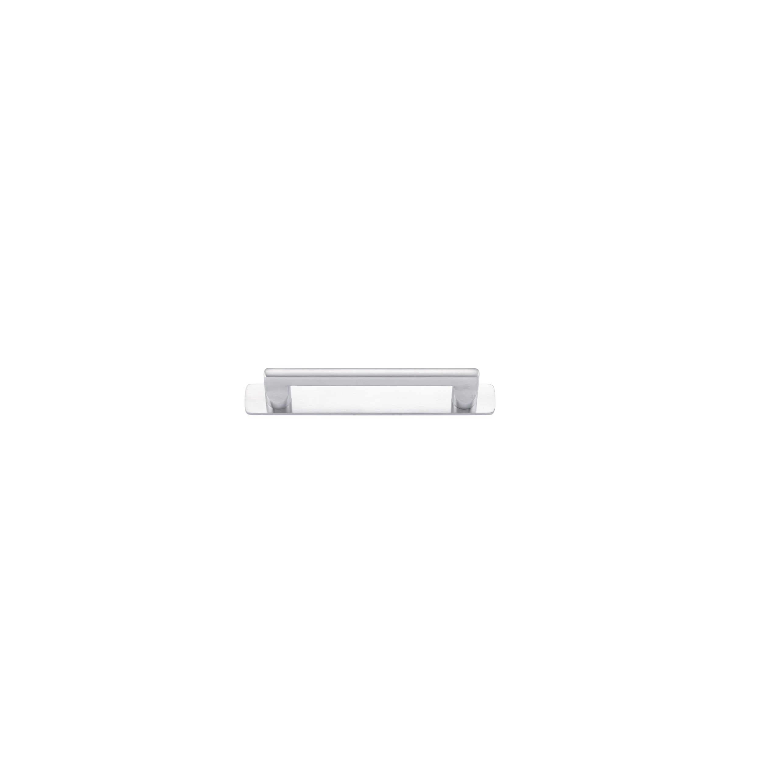 Iver Cabinet Pull Baltimore Brushed Chrome CTC128mm With Backplate