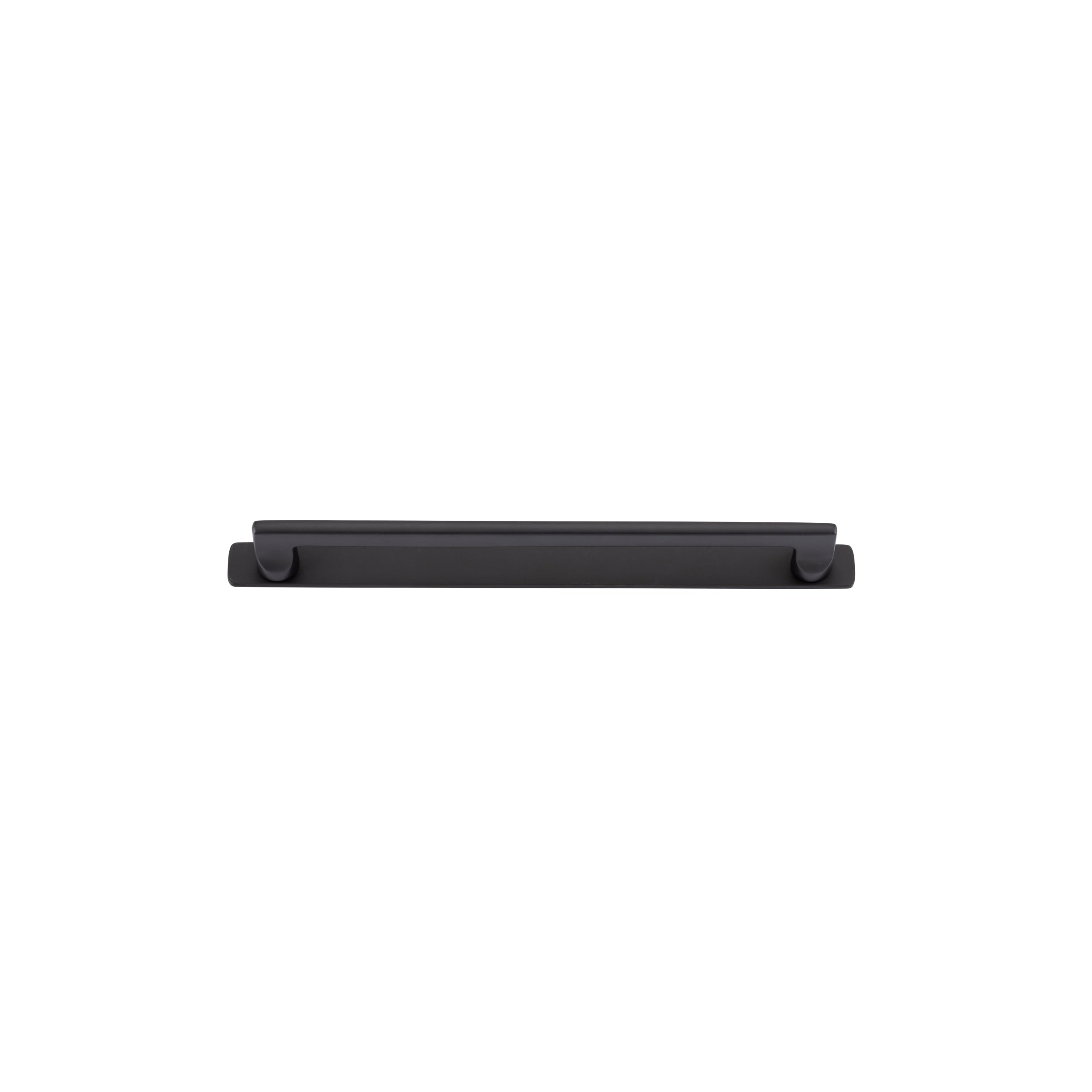 Iver Cabinet Pull Baltimore Matt Black CTC256mm With Backplate