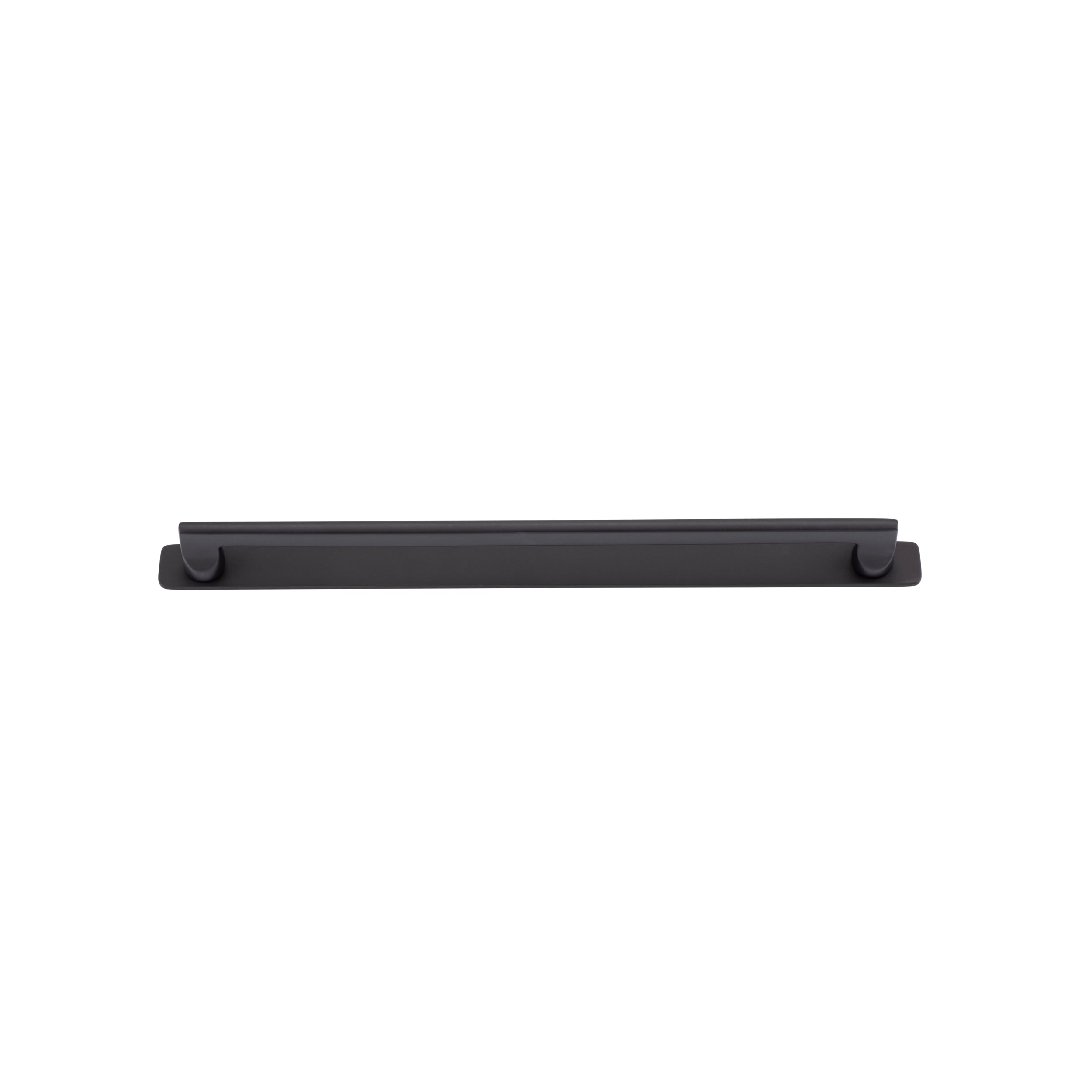 Iver Cabinet Pull Baltimore Matt Black CTC320mm With Backplate