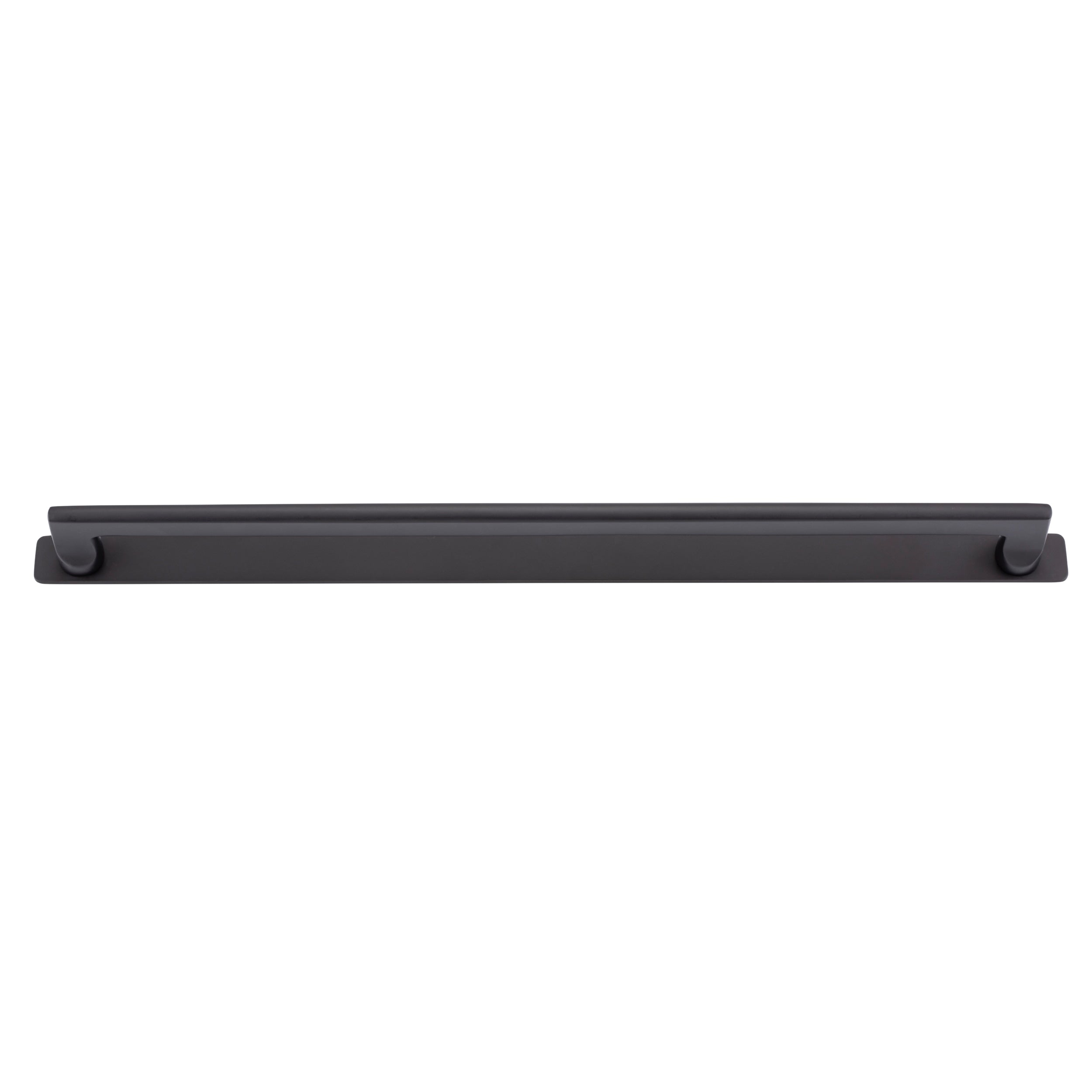 Iver Cabinet Pull Baltimore Matt Black CTC450mm With Backplate