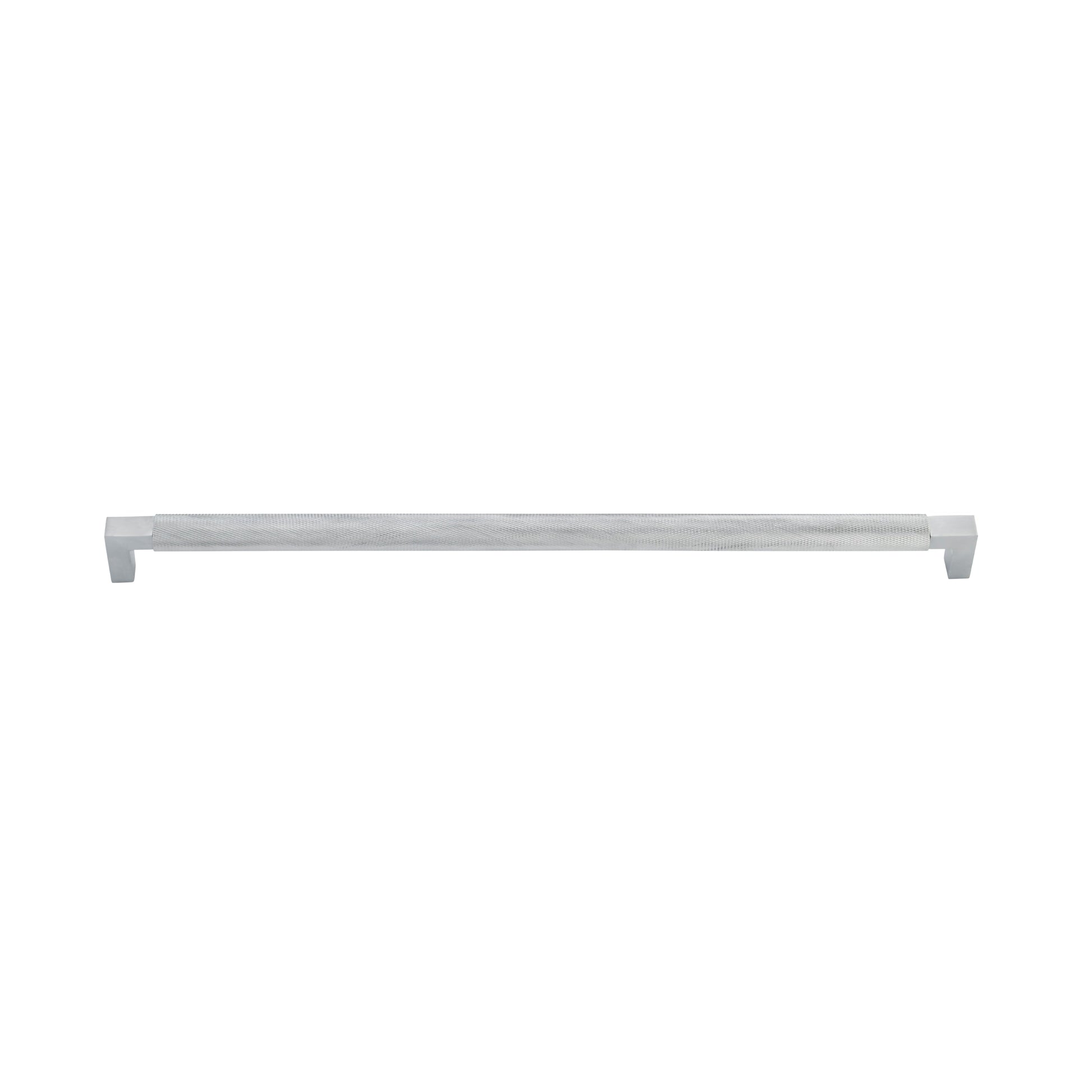 Iver Cabinet Pull Brunswick Knurled Brushed Chrome CTC450mm