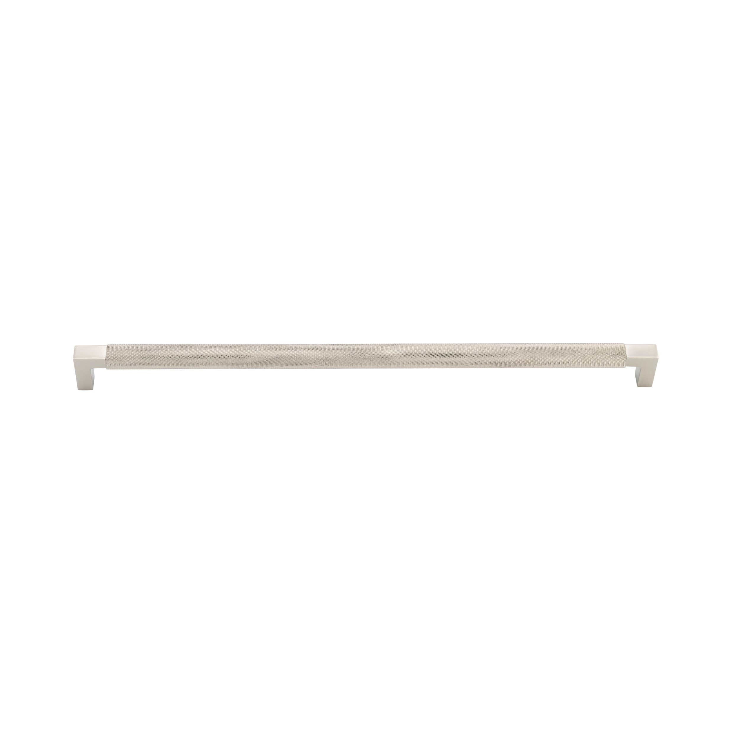 Iver Cabinet Pull Brunswick Knurled Satin Nickel CTC450mm