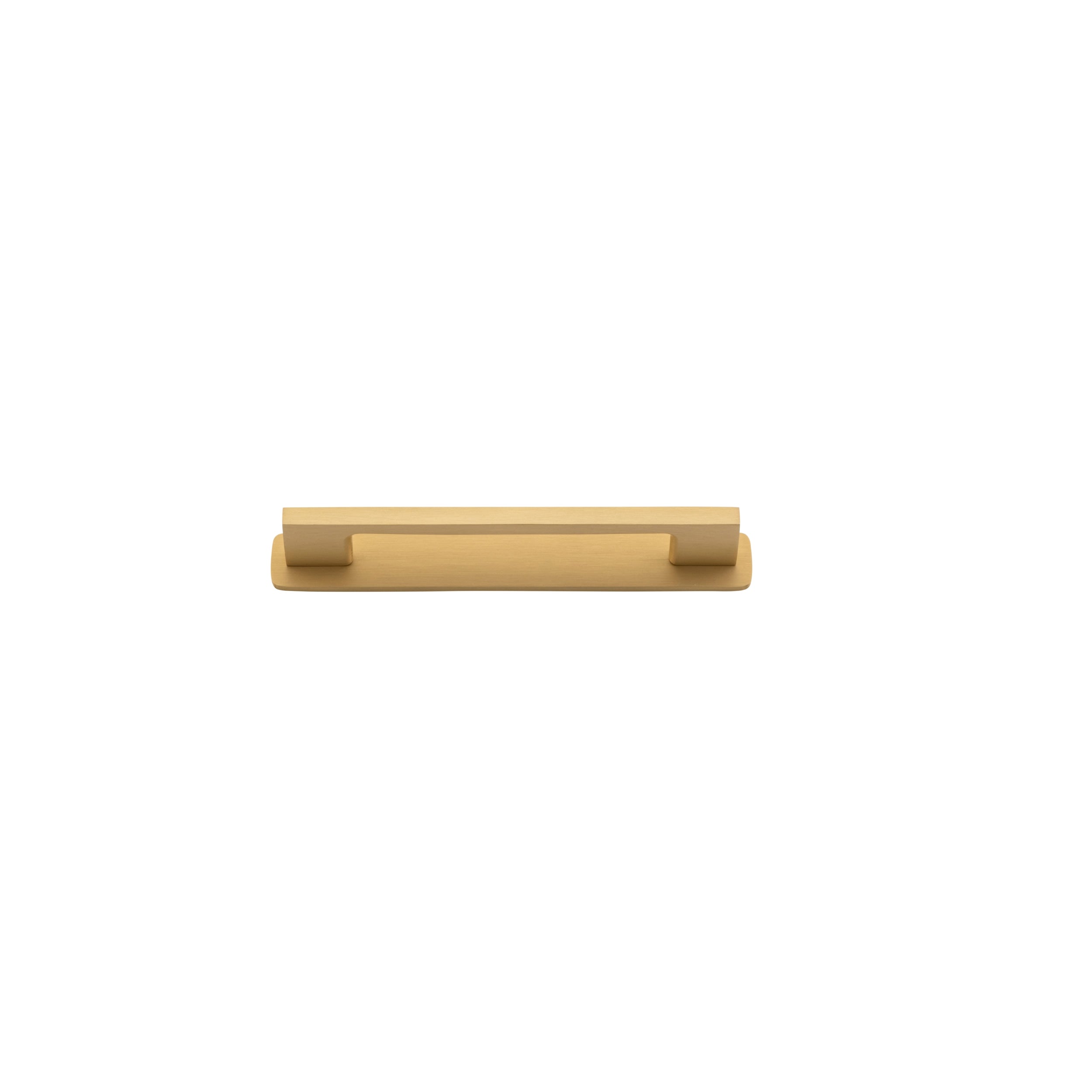 Iver Cabinet Pull Cali Brushed Brass CTC128mm with Backplate