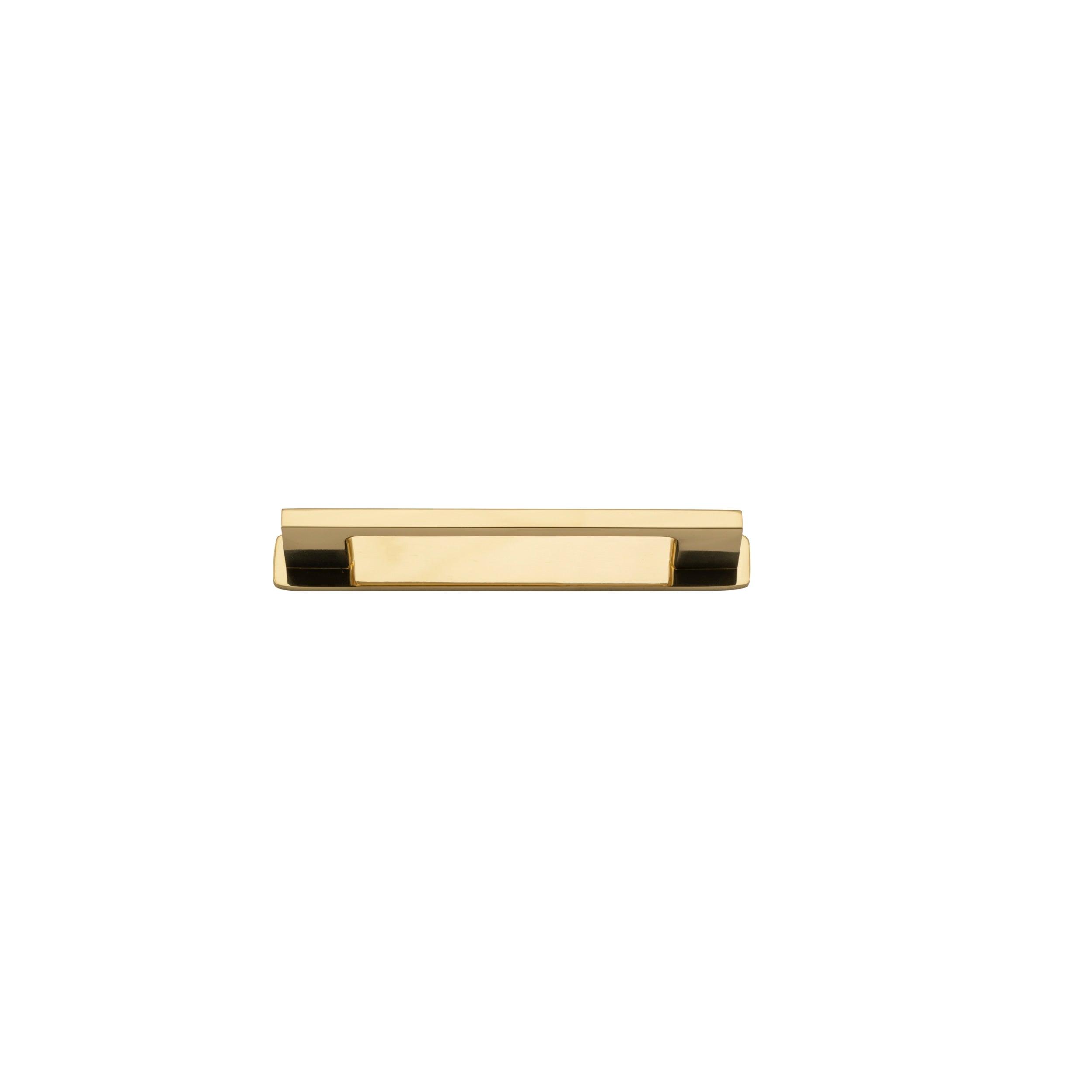 Iver Cabinet Pull Cali Polished Brass CTC128mm With Backplate