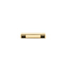 Iver Cabinet Pull Cali Polished Brass CTC96mm with Backplate