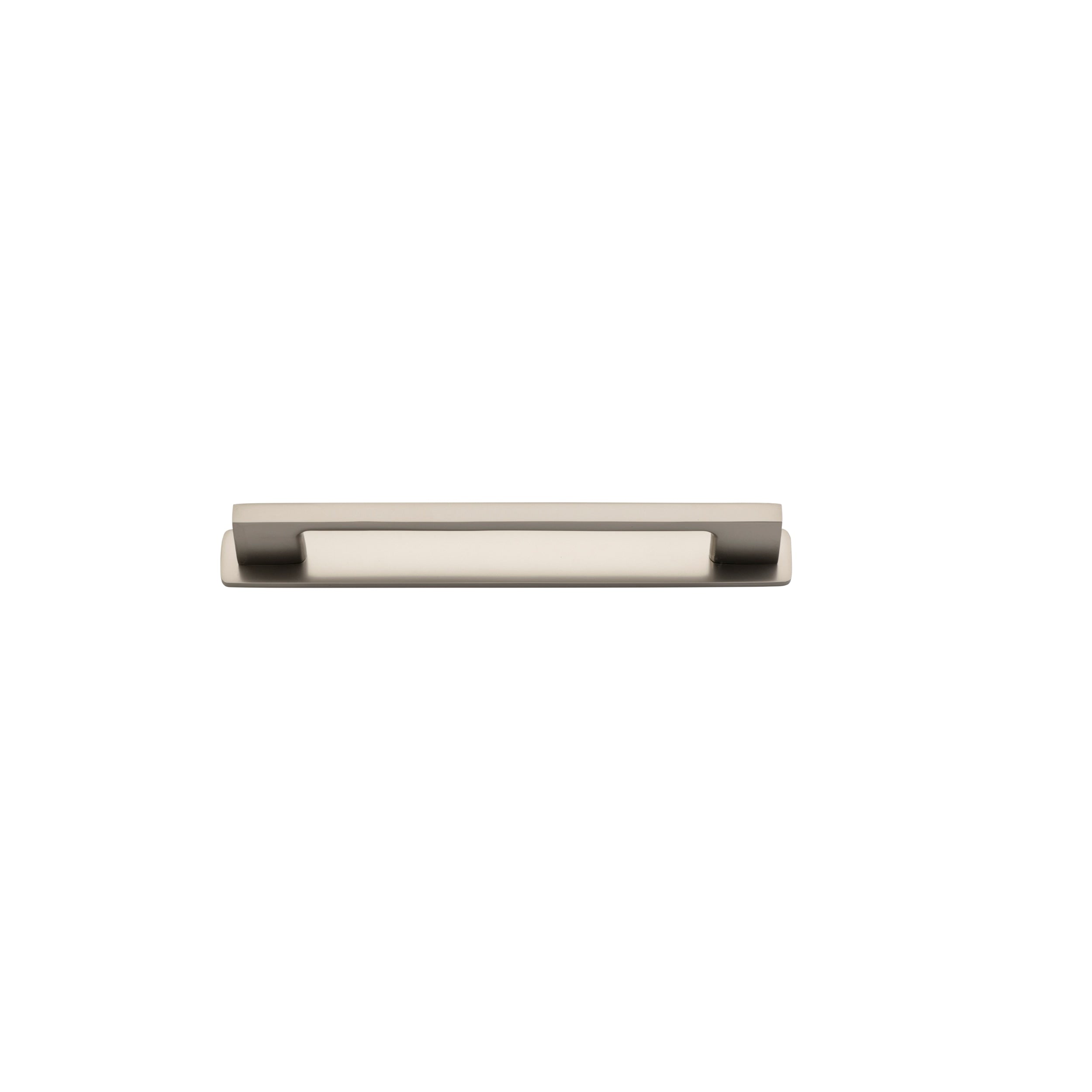 Iver Cabinet Pull Cali Satin Nickel CTC160mm with Backplate