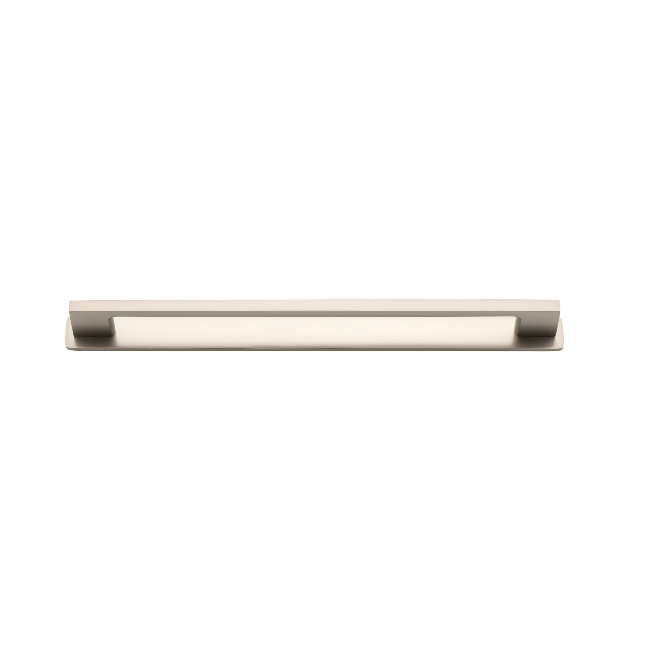 Iver Cabinet Pull Cali Satin Nickel CTC256mm with Backplate