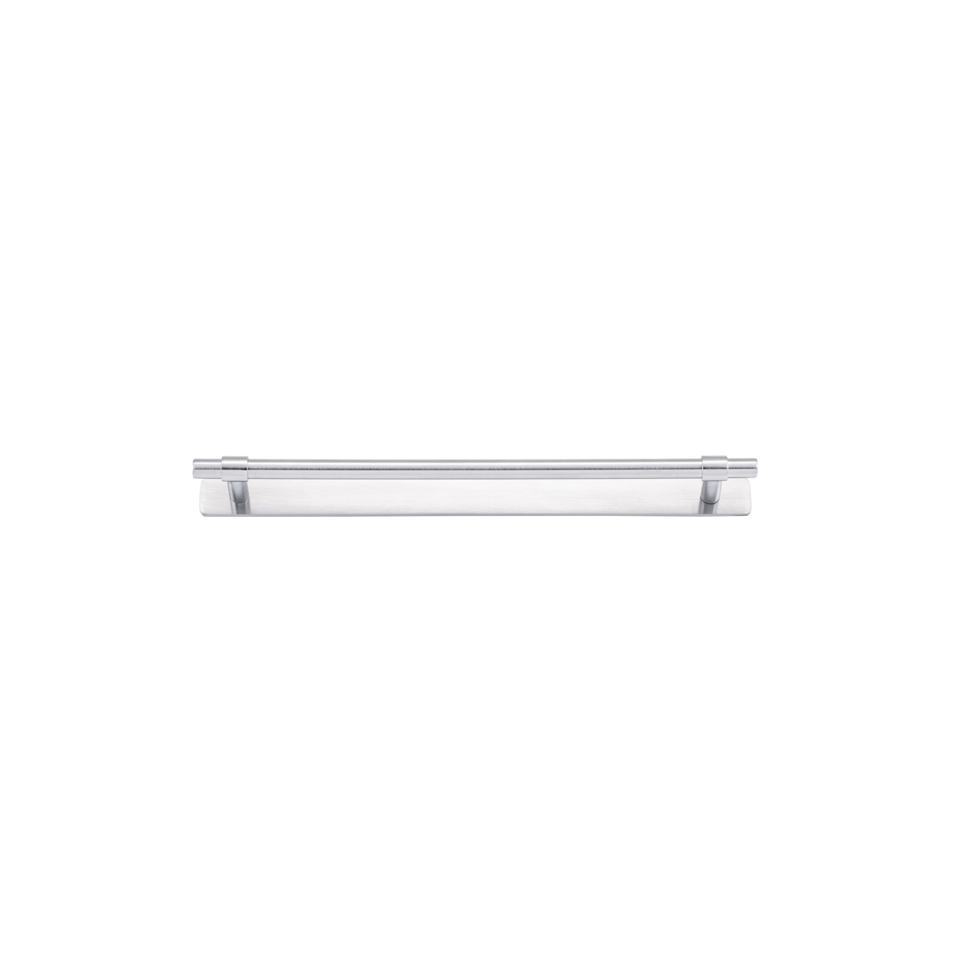 Iver Cabinet Pull Helsinki Brushed Chrome CTC256mm With Backplate