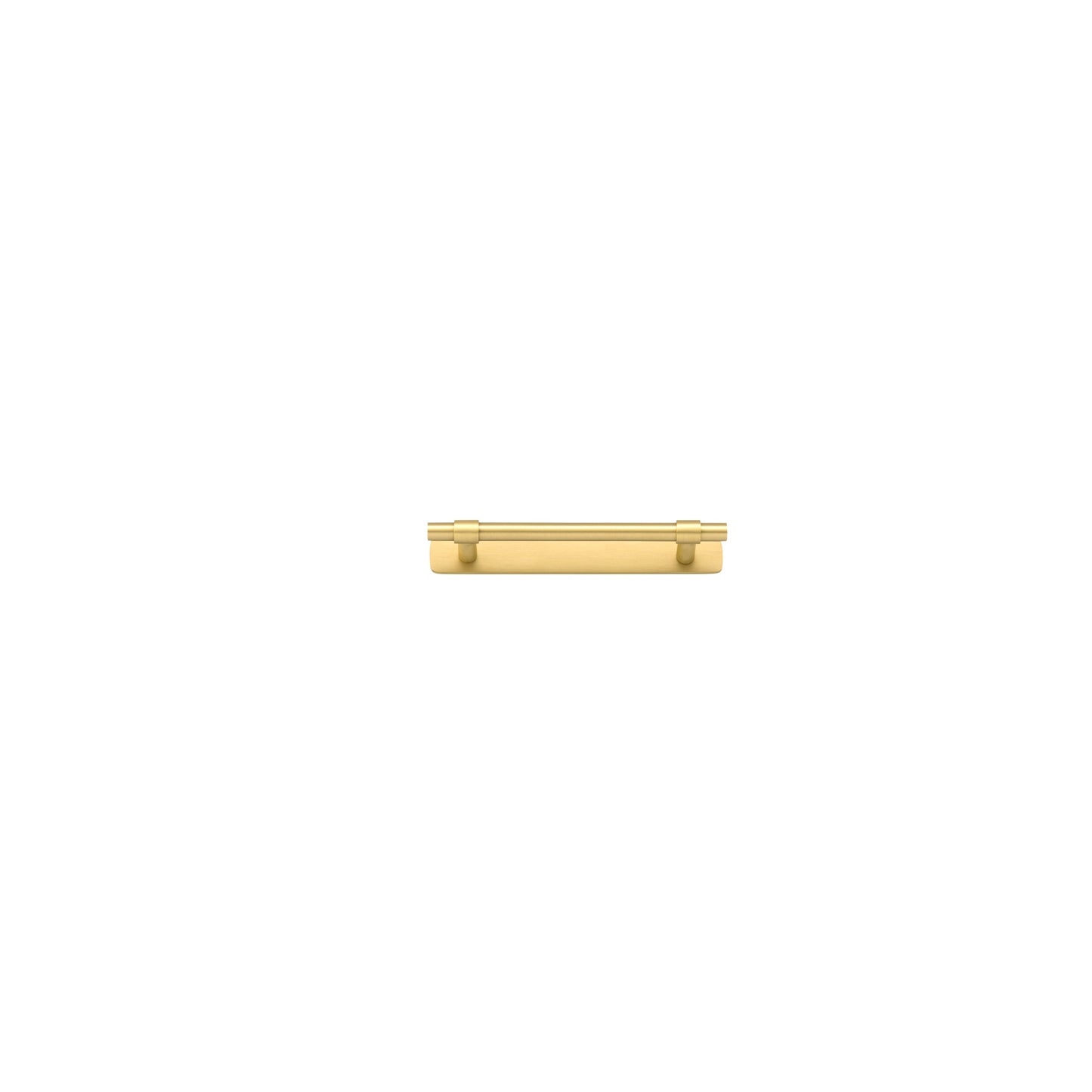 Iver Cabinet Pull Helsinki Brushed Gold PVD CTC128mm With Backplate
