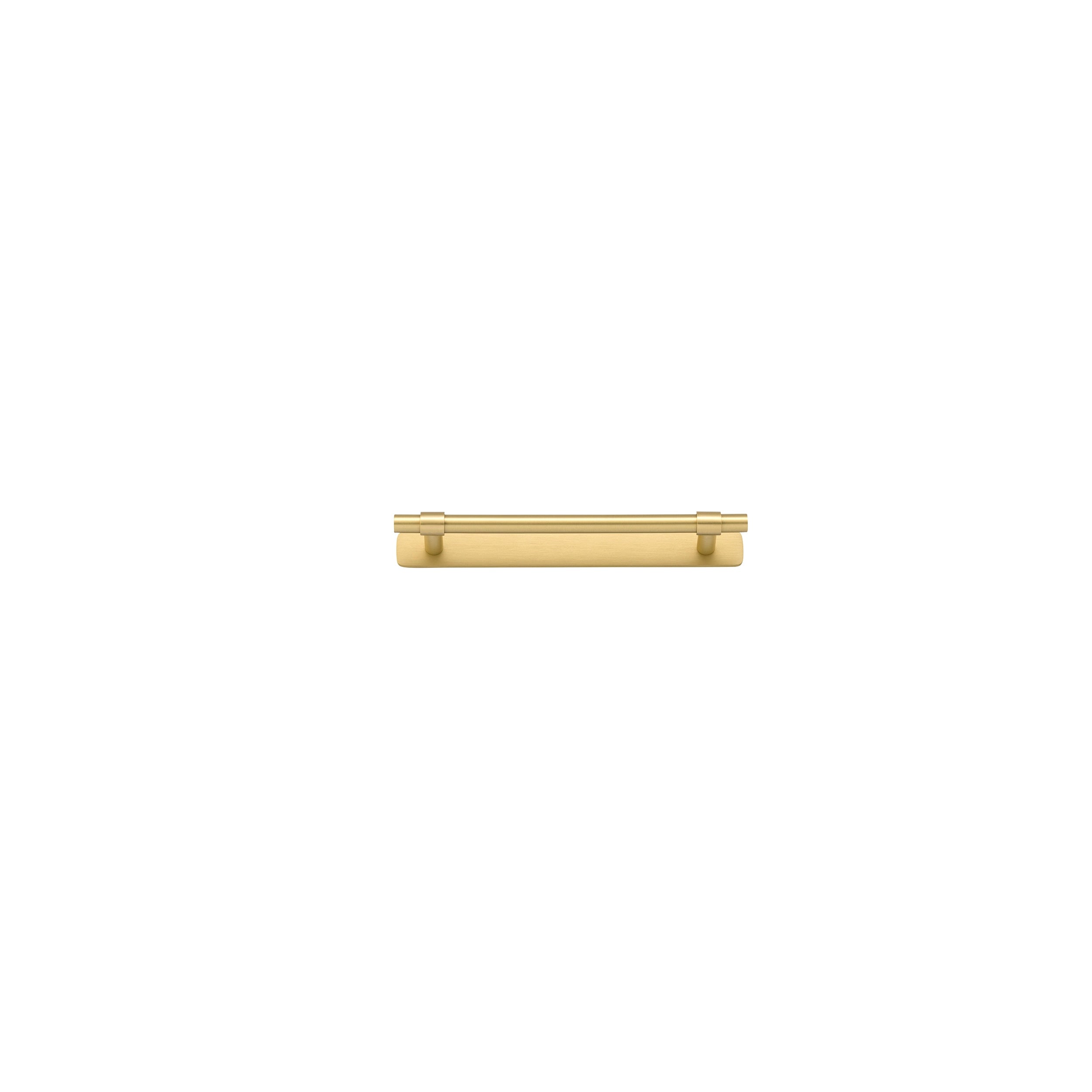 Iver Cabinet Pull Helsinki Brushed Gold PVD CTC160mm With Backplate