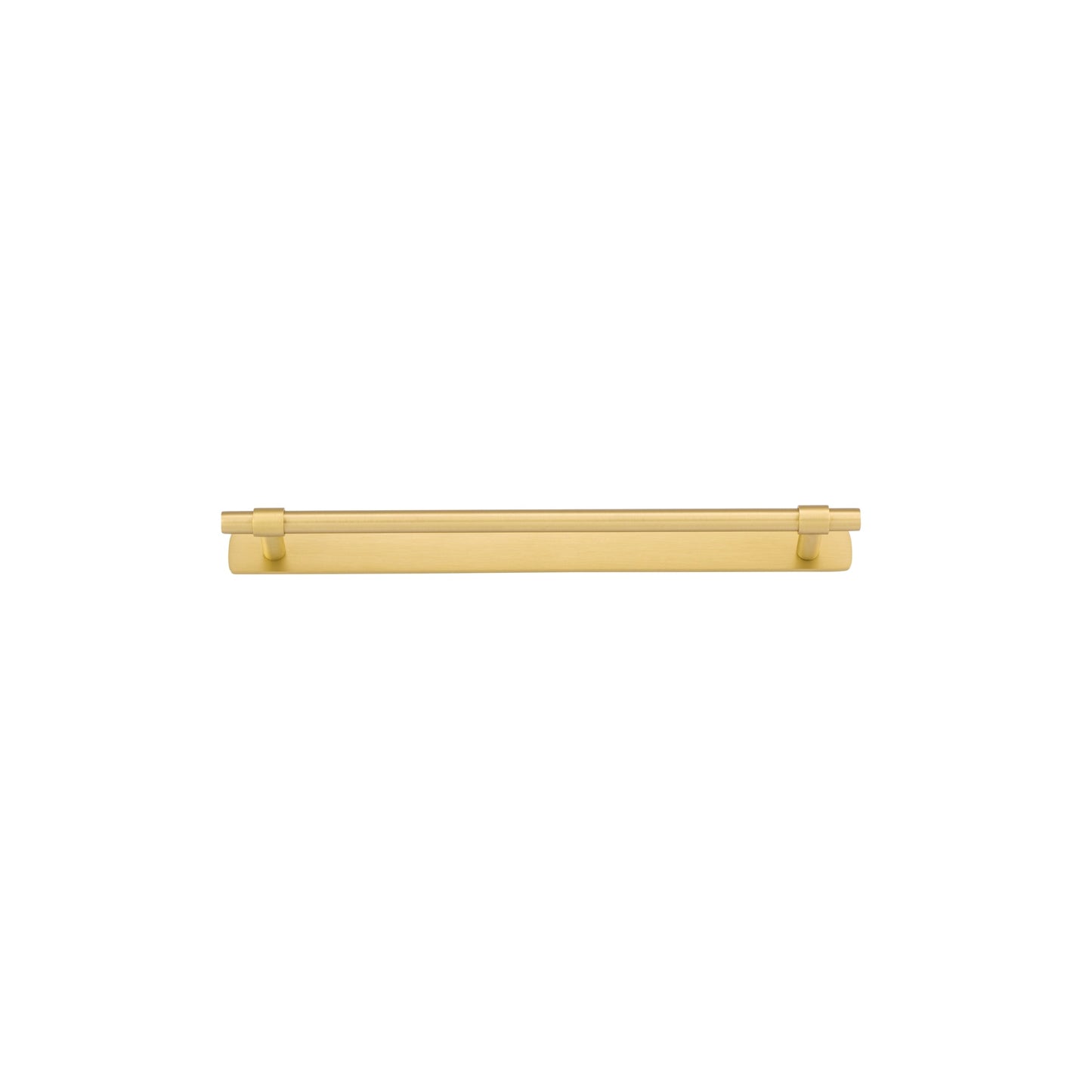 Iver Cabinet Pull Helsinki Brushed Gold PVD CTC256mm With Backplate