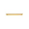 Iver Cabinet Pull Helsinki Brushed Gold PVD CTC256mm With Backplate