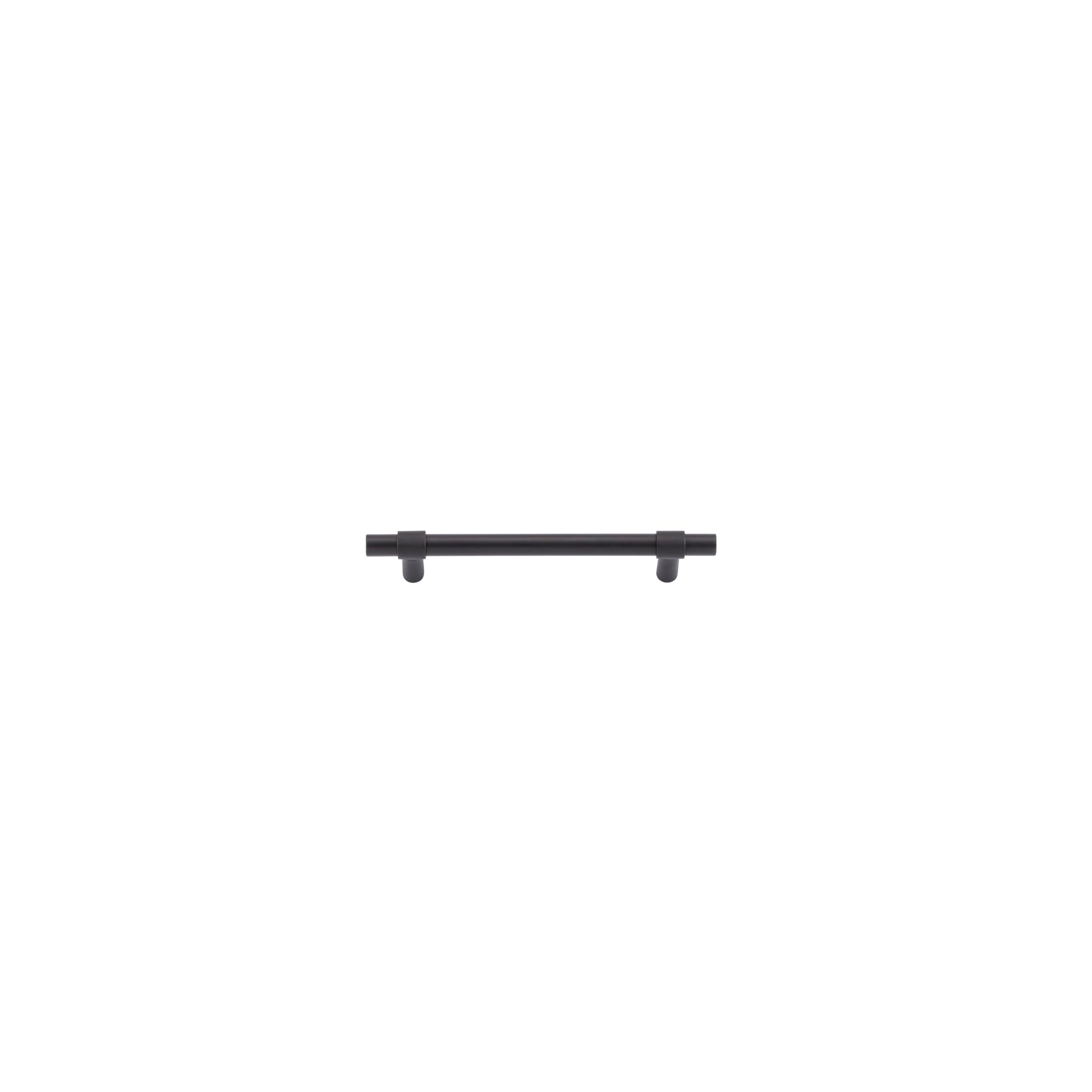 Iver Cabinet Pull Helsinki Matt Black CTC128mm