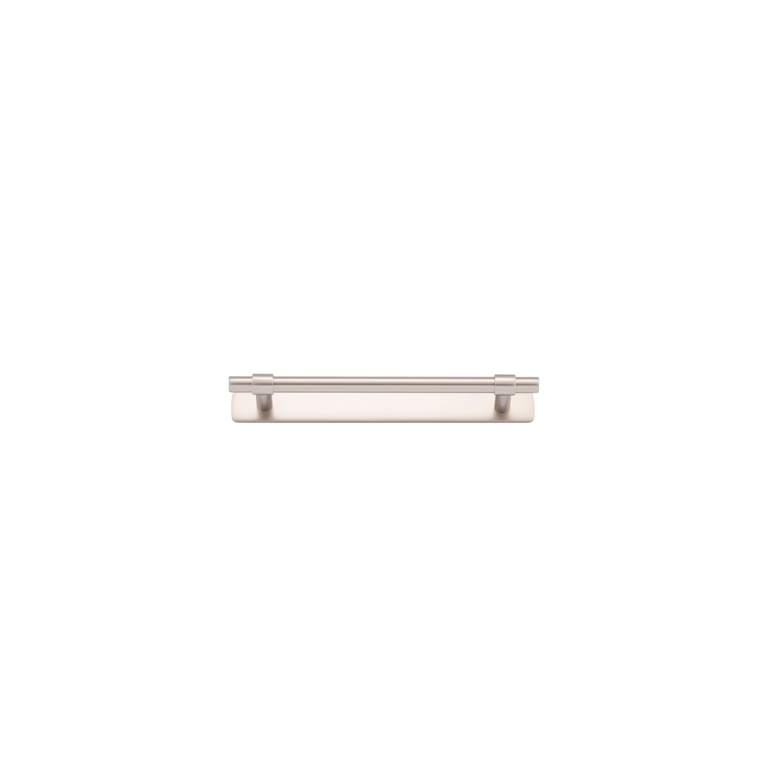 Iver Cabinet Pull Helsinki Satin Nickel CTC160mm With Backplate