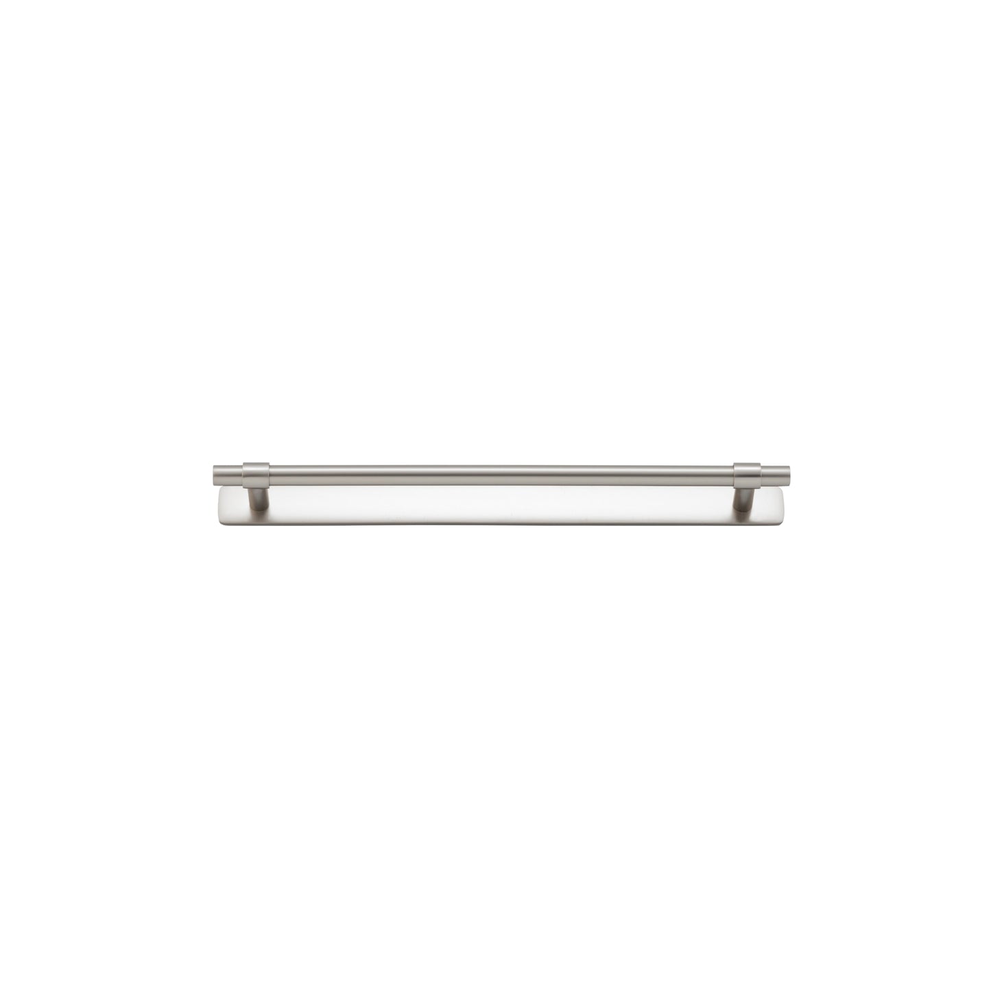 Iver Cabinet Pull Helsinki Satin Nickel CTC256mm With Backplate