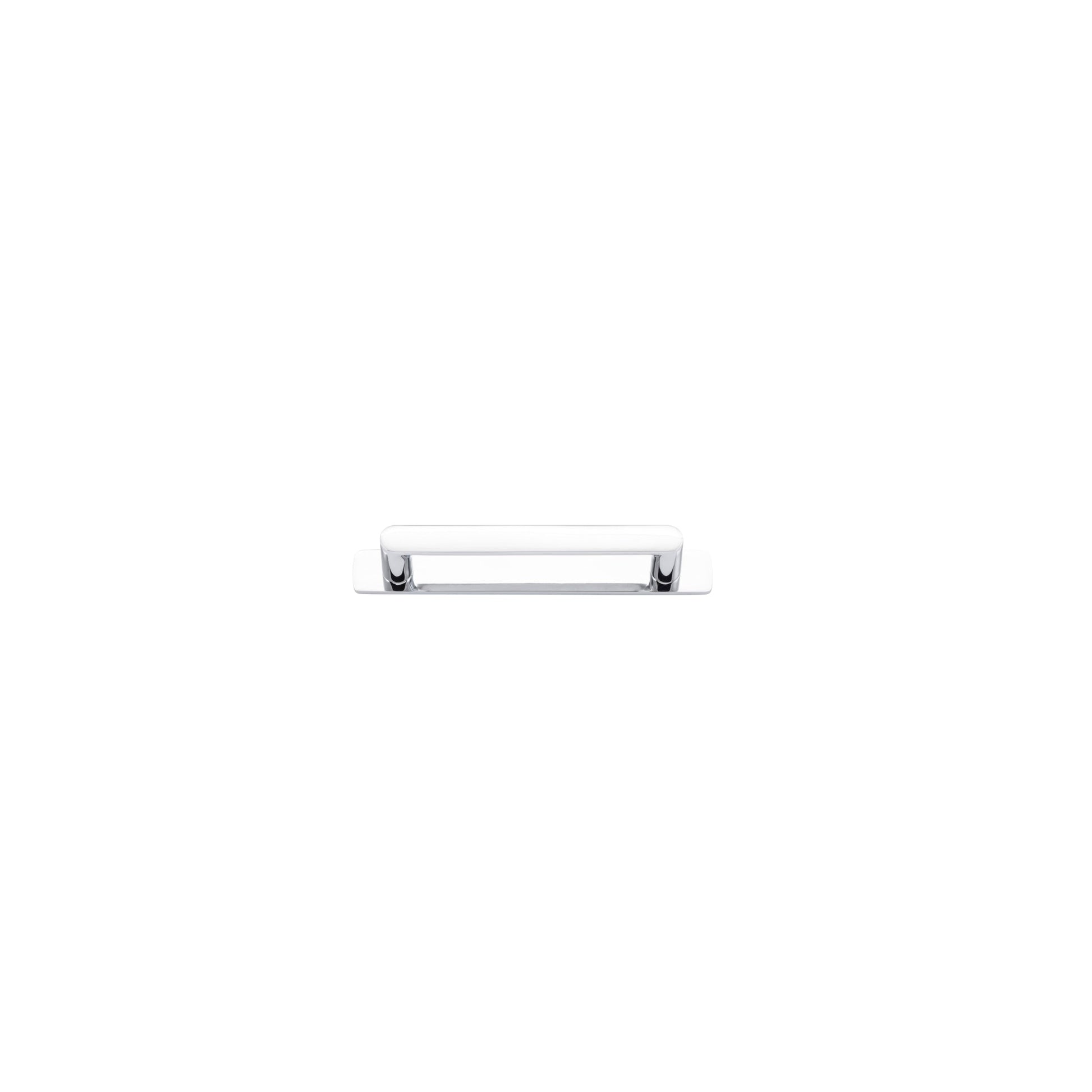Iver Cabinet Pull Osaka Polished Chrome CTC128mm With Backplate