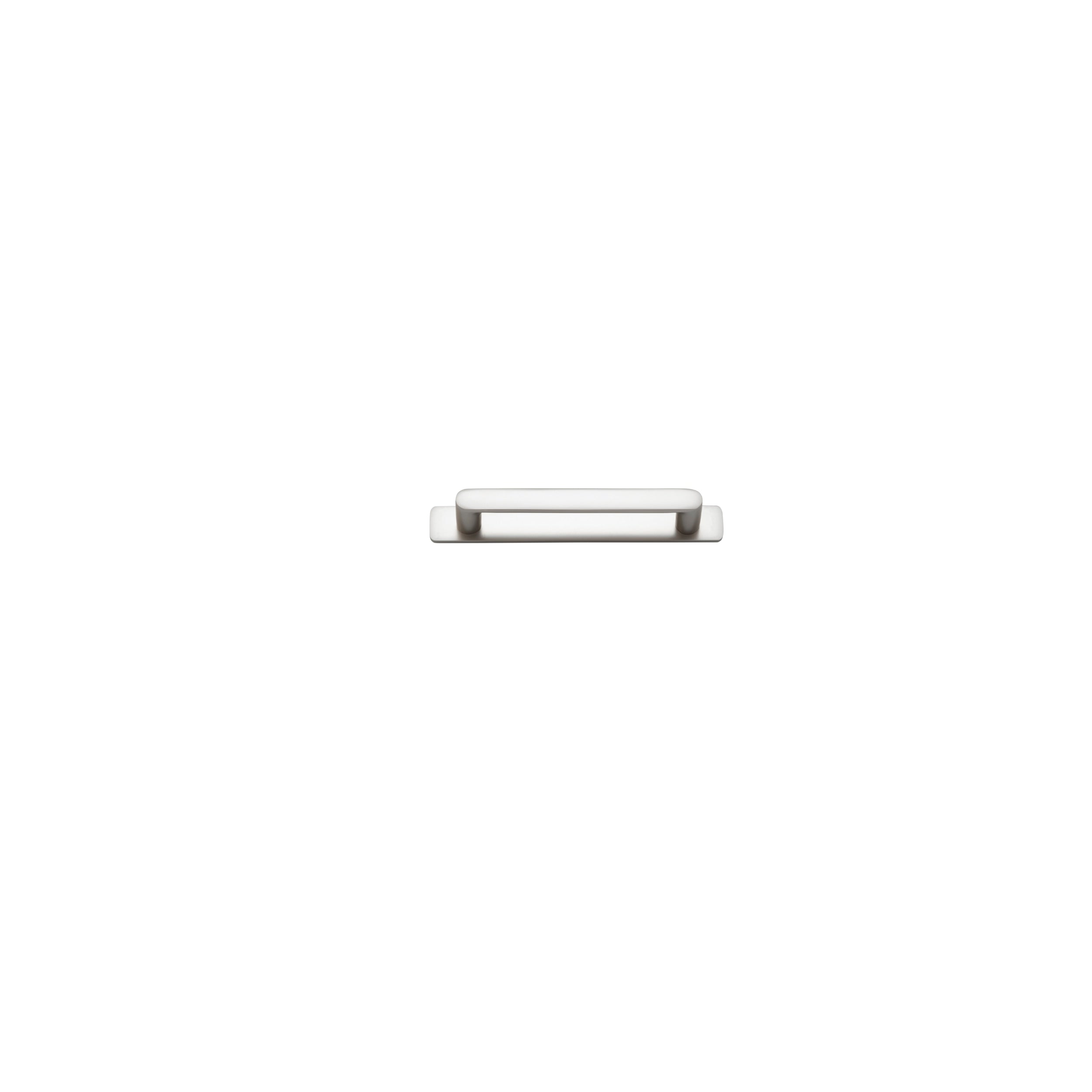 Iver Cabinet Pull Osaka Satin Nickel CTC128mm With Backplate