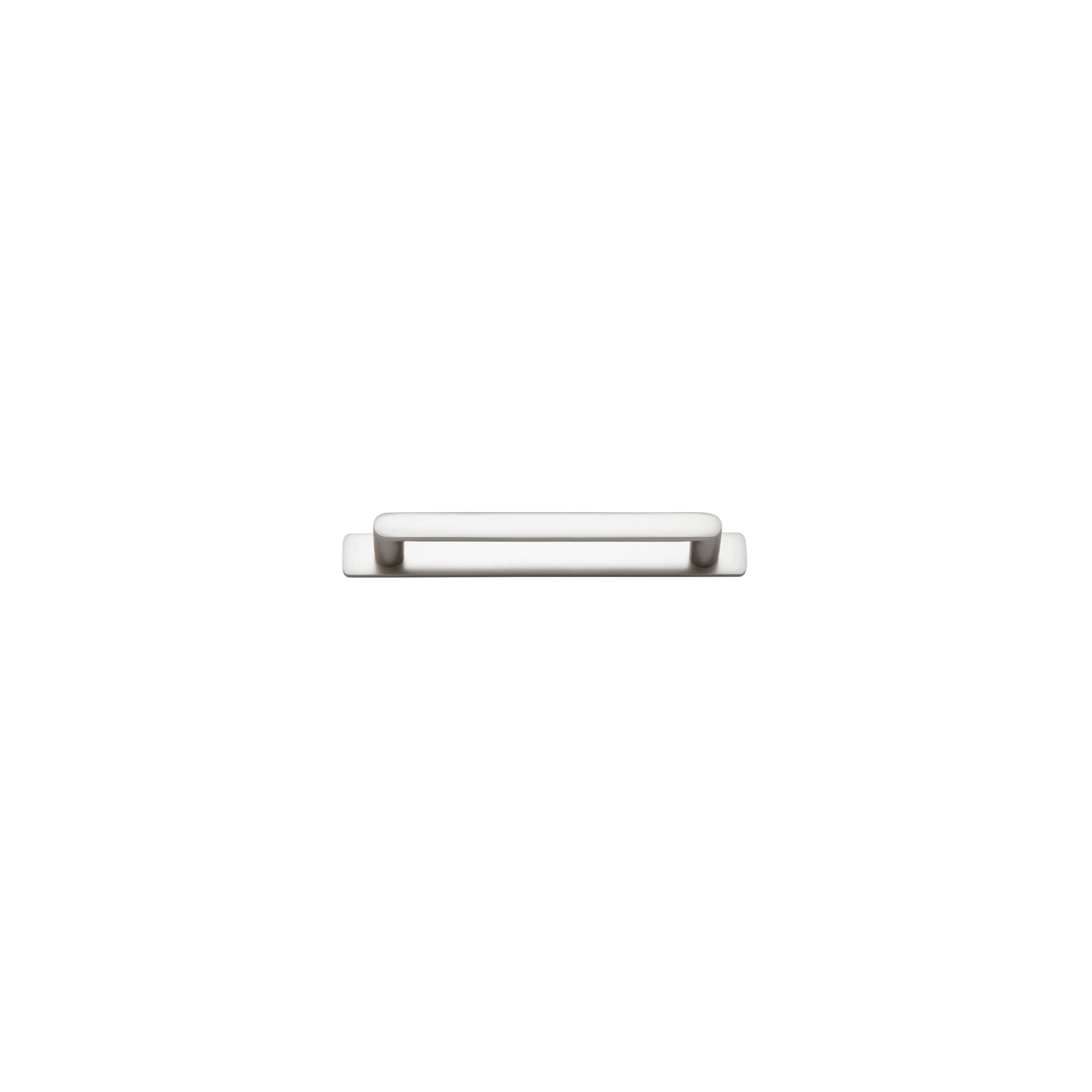 Iver Cabinet Pull Osaka Satin Nickel CTC160mm With Backplate