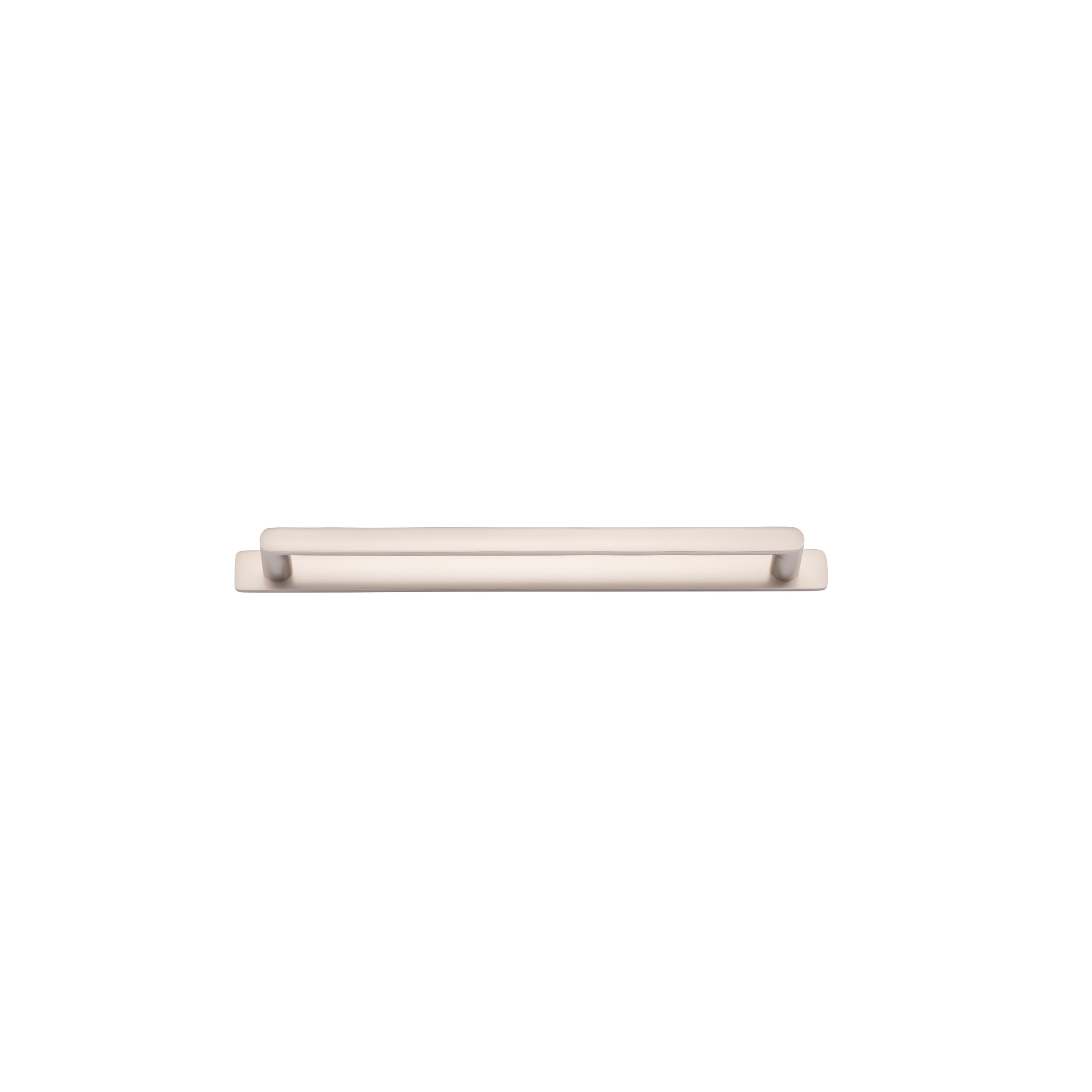 Iver Cabinet Pull Osaka Satin Nickel CTC256mm With Backplate