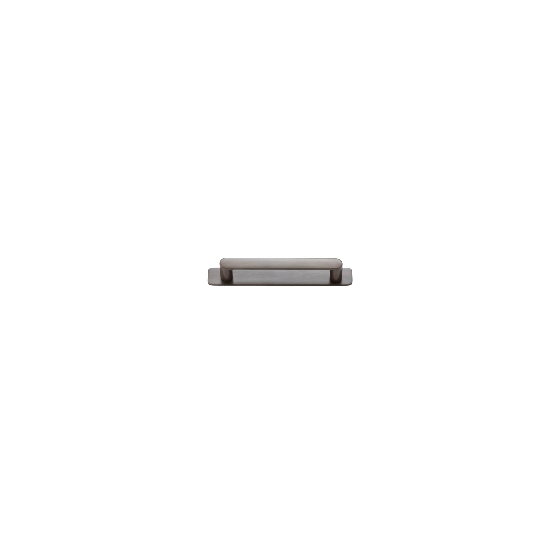 Iver Cabinet Pull Osaka Signature Brass CTC128mm With Backplate