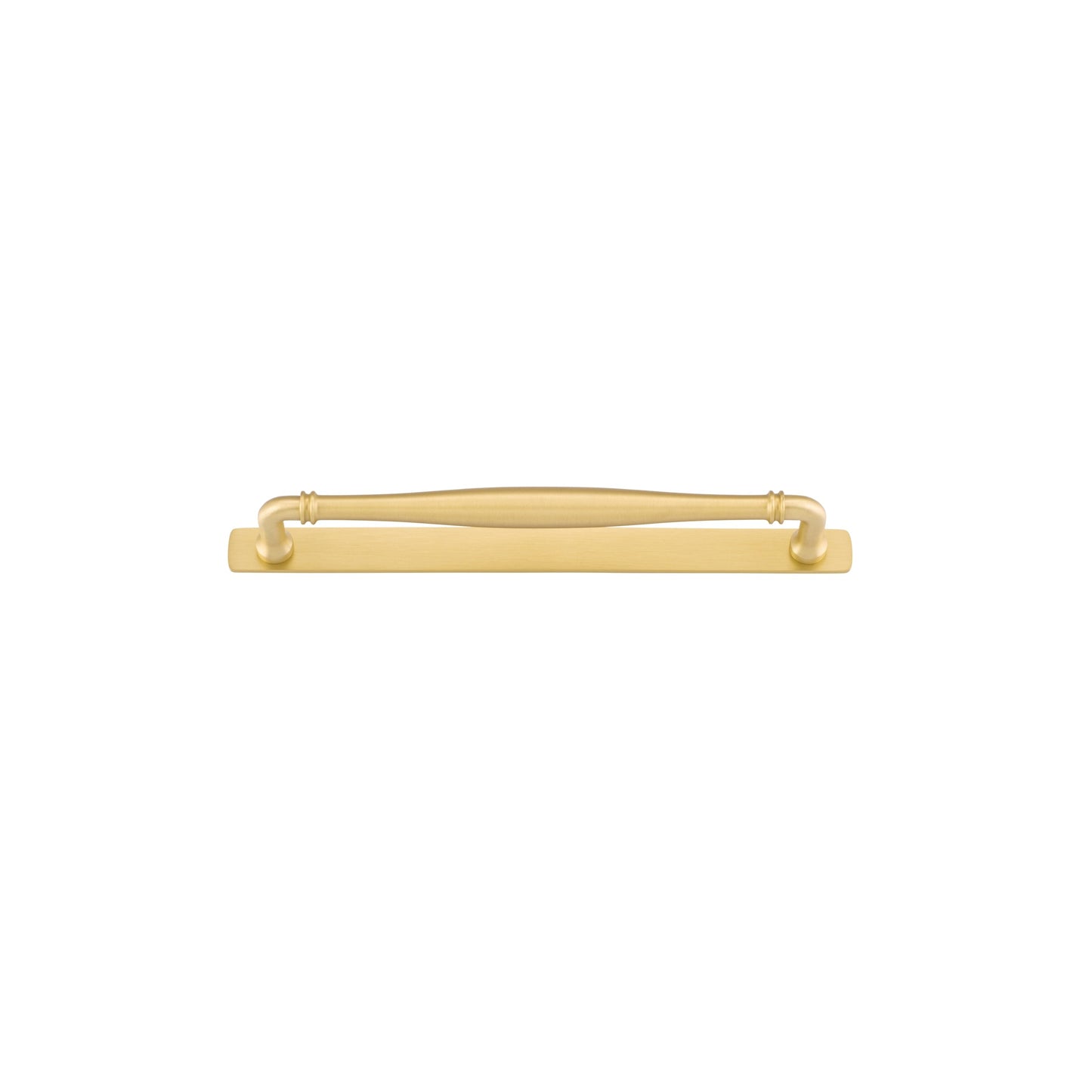 Iver Cabinet Pull Sarlat Brushed Gold PVD CTC256mm With Backplate