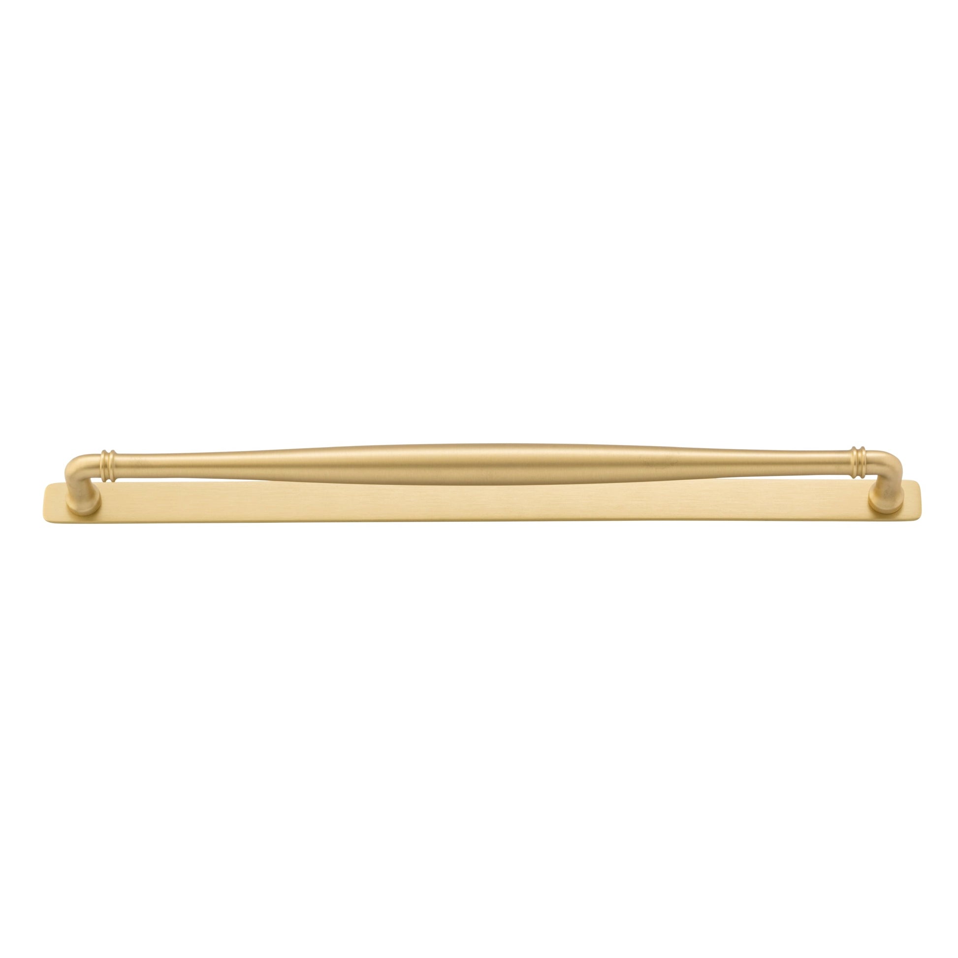 Iver Cabinet Pull Sarlat Brushed Gold PVD CTC450mm With Backplate