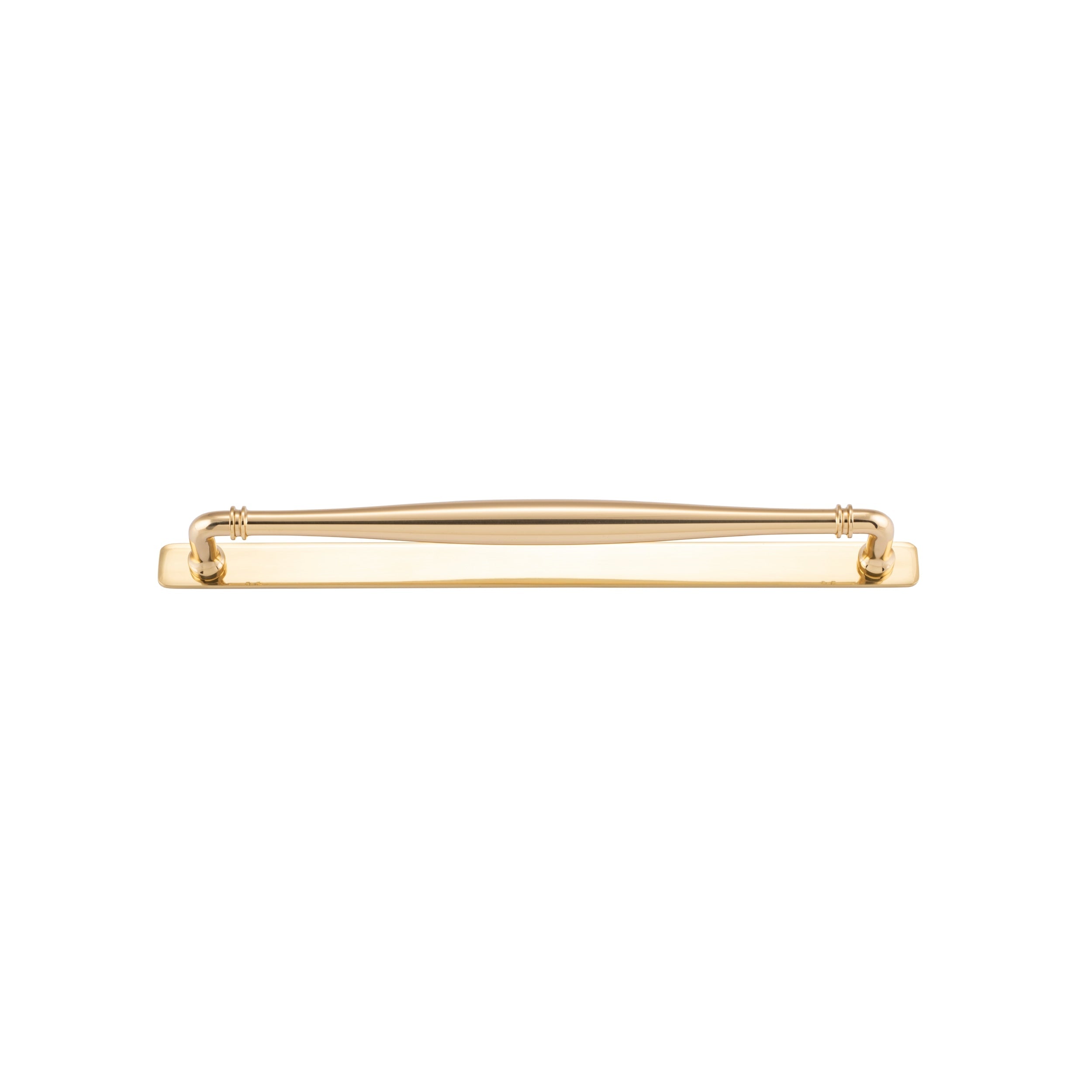 Iver Cabinet Pull Sarlat Polished Brass CTC320mm With Backplate