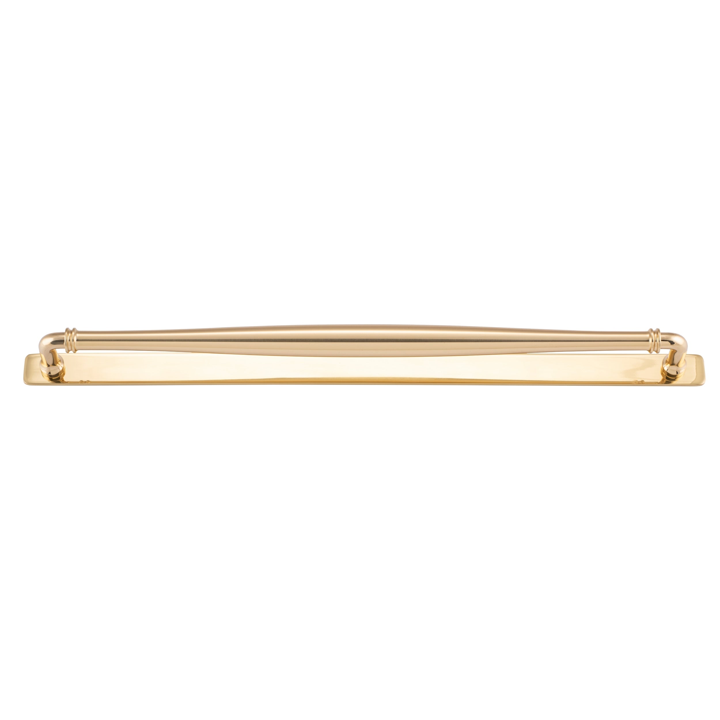 Iver Cabinet Pull Sarlat Polished Brass CTC450mm With Backplate