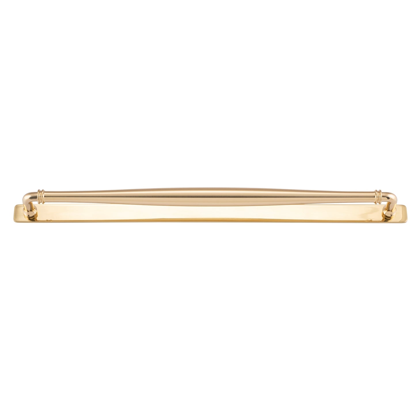 Iver Cabinet Pull Sarlat Polished Brass CTC450mm With Backplate