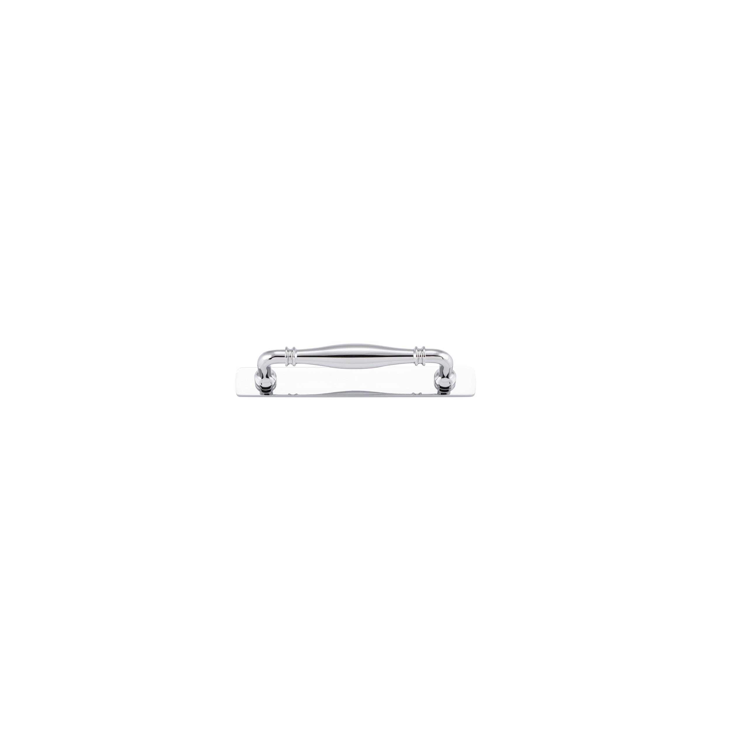 Iver Cabinet Pull Sarlat Polished Chrome CTC128mm With Backplate