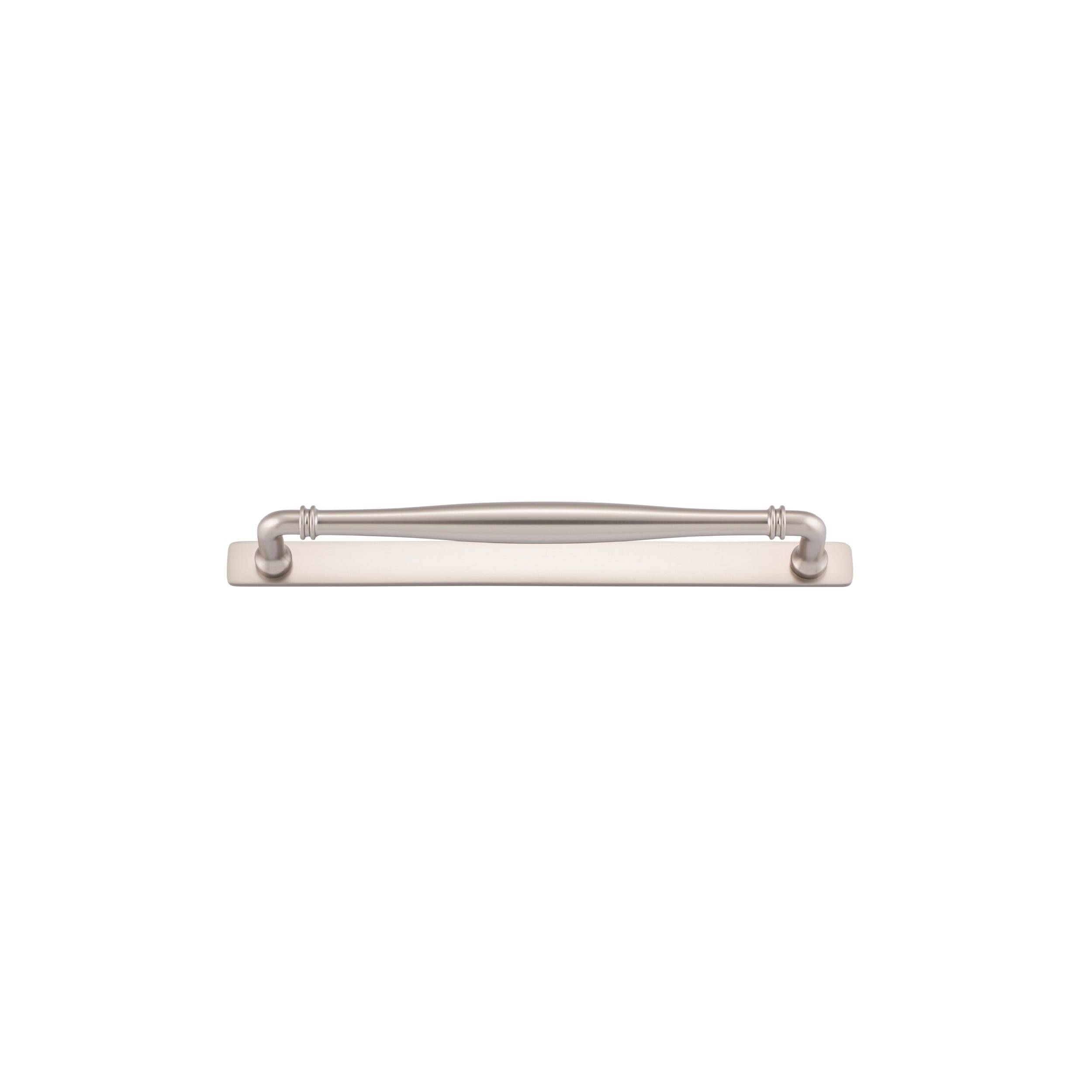 Iver Cabinet Pull Sarlat Satin Nickel CTC256mm With Backplate