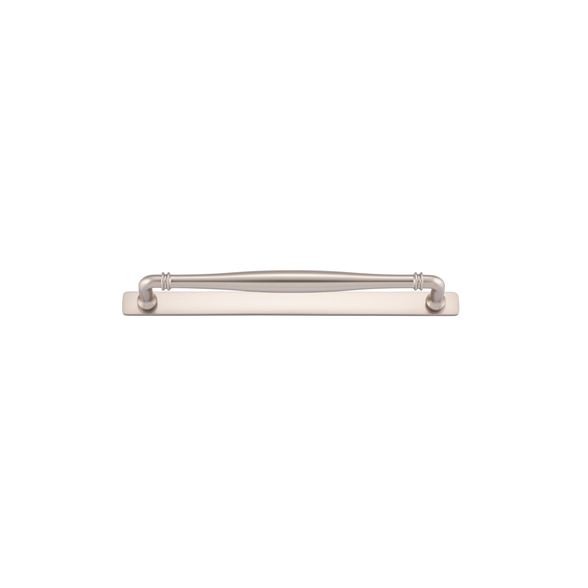 Iver Cabinet Pull Sarlat Satin Nickel CTC256mm With Backplate