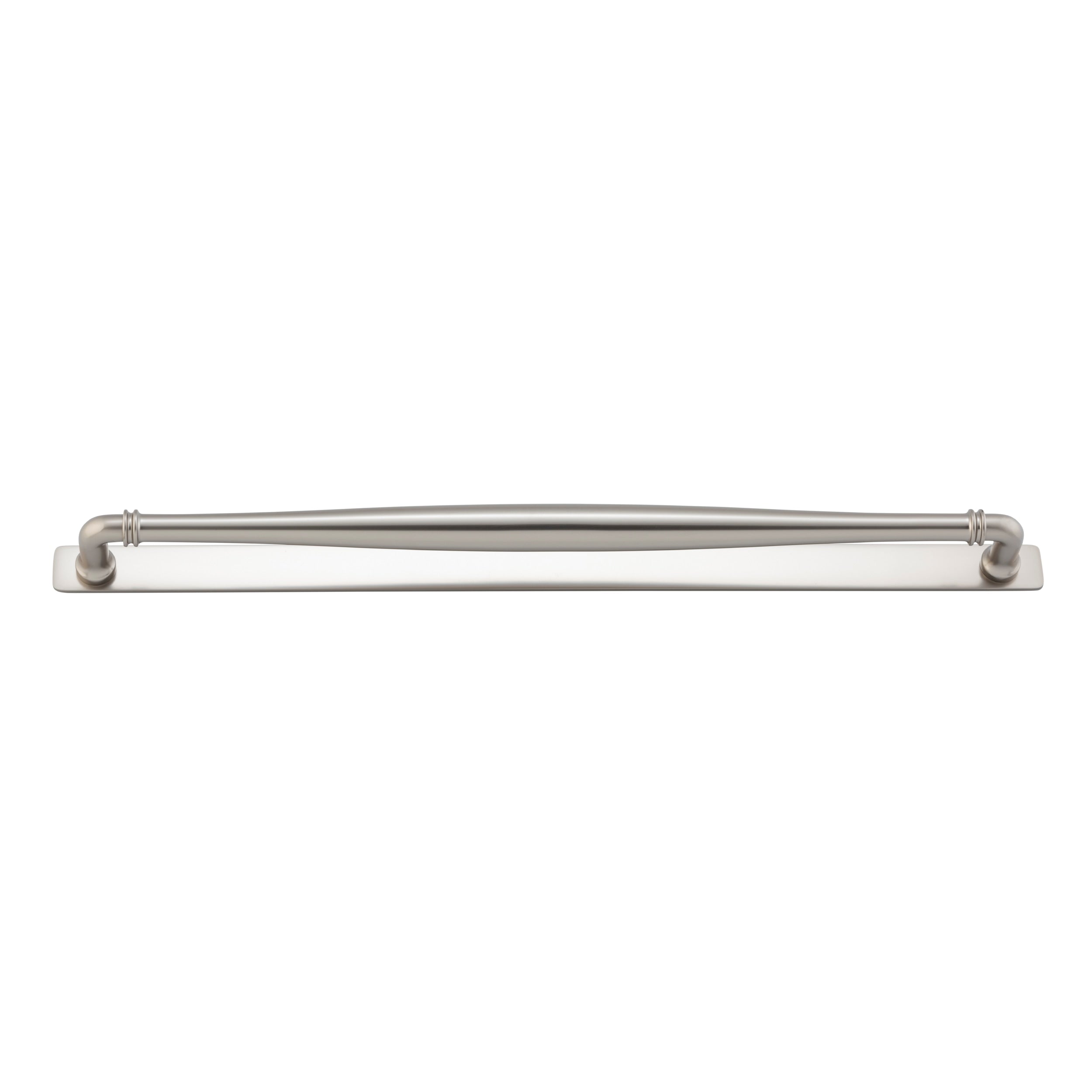 Iver Cabinet Pull Sarlat Satin Nickel CTC450mm With Backplate