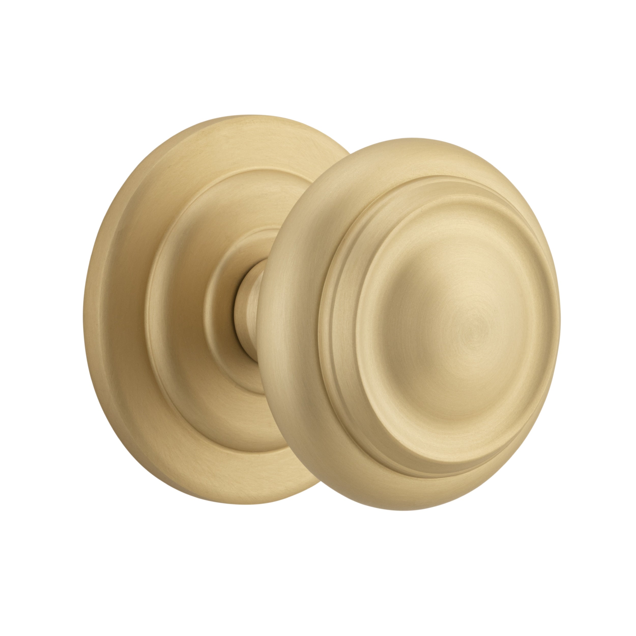 Iver Centre Door Knob Sarlat Brushed Brass