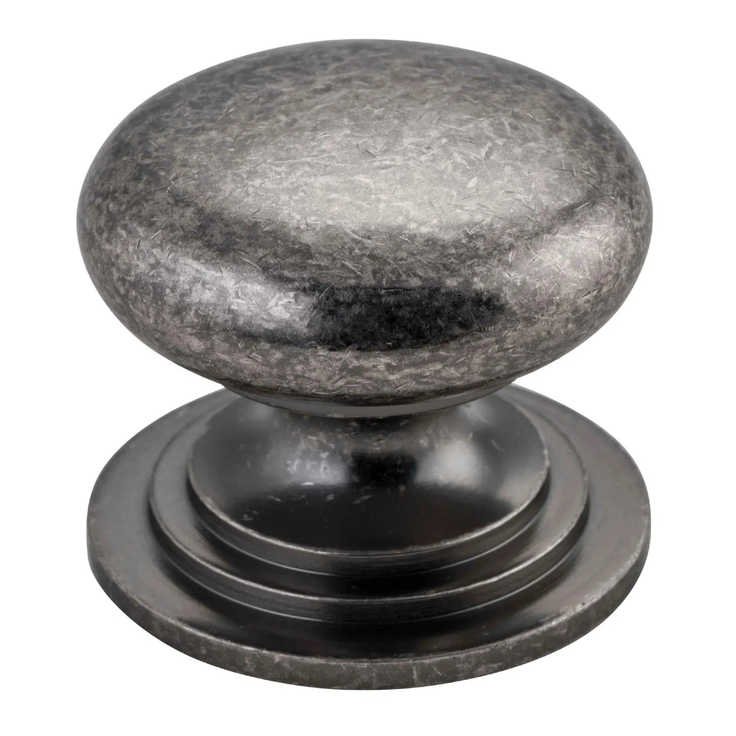 Iver Cupboard Knob Sarlat Distressed Nickel P32xD38mm