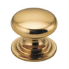 Iver Cupboard Knob Sarlat Polished Brass P27xD32mm