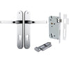 Iver Door Handle Annecy Oval Euro Key/Thumb Polished Chrome Entrance Kit