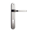 Iver Door Handle Annecy Oval Euro Pair Polished Nickel