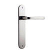 Iver Door Handle Annecy Oval Latch Pair Polished Nickel